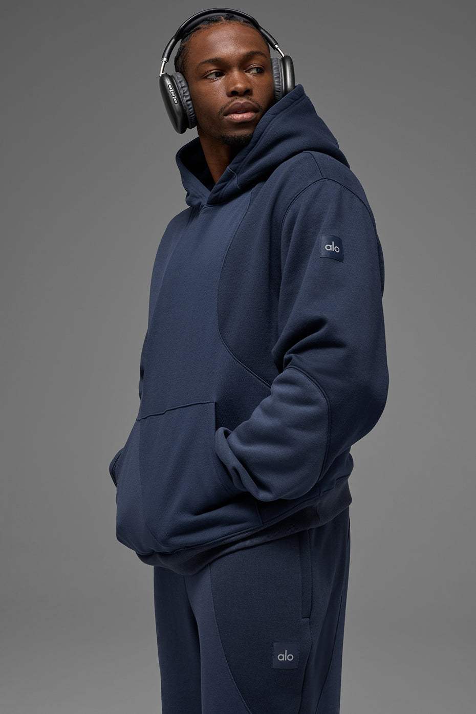Make Waves Hoodie   Navy Tonal