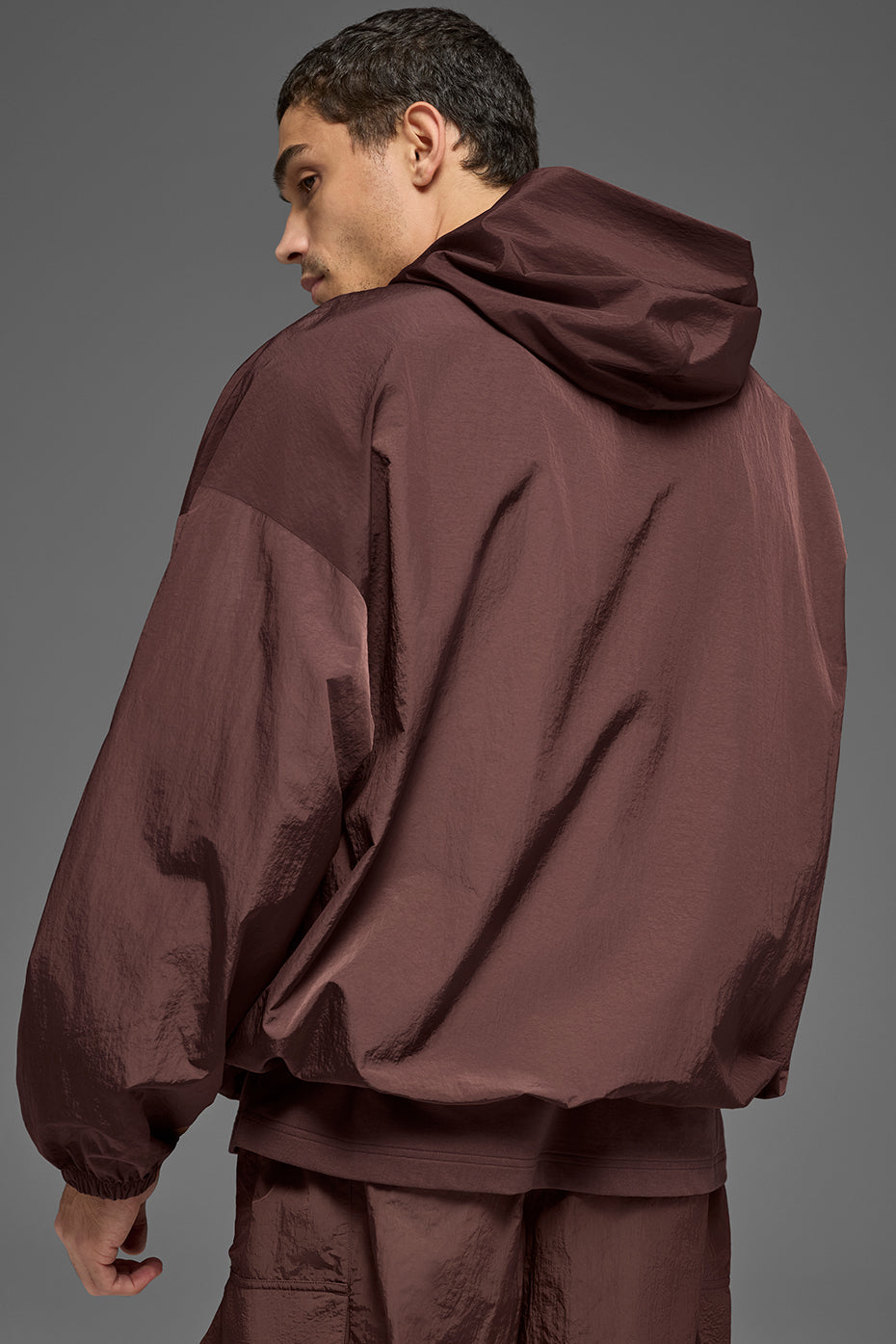 Alternative view of Axis Hooded Pullover   Brownstone
