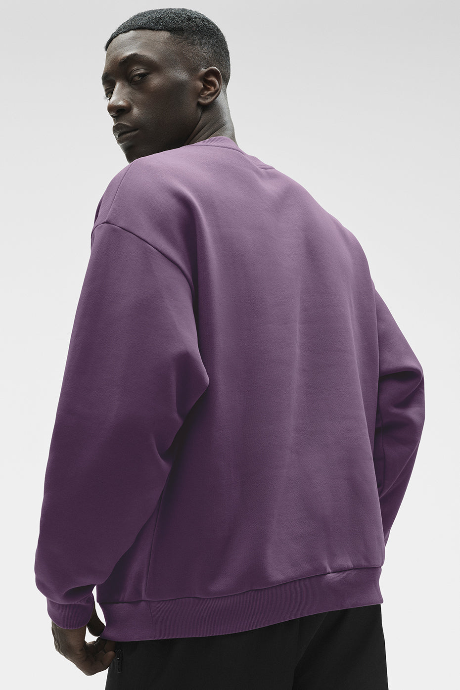 Alternative view of Accolade Crew Neck Pullover   Plum Kiss