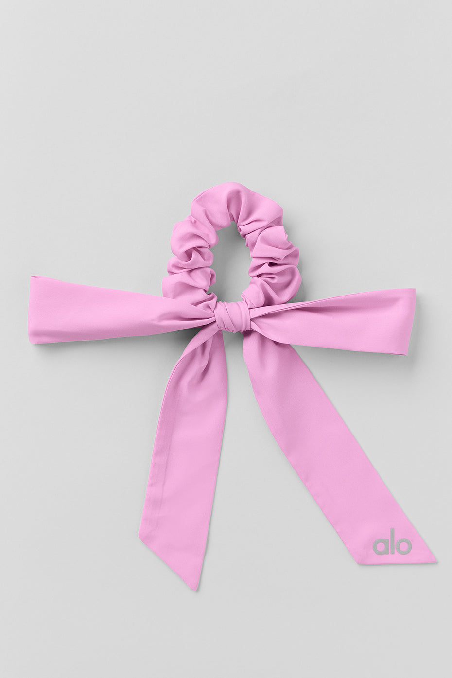 Love Knots Tie Scrunchie   Candy Heart Pink