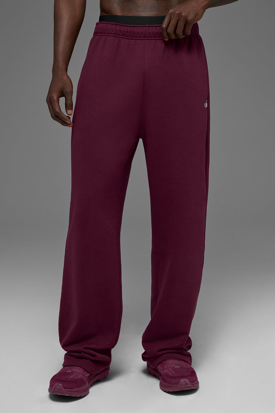 Accolade Straight Leg Sweatpant   Burgundy