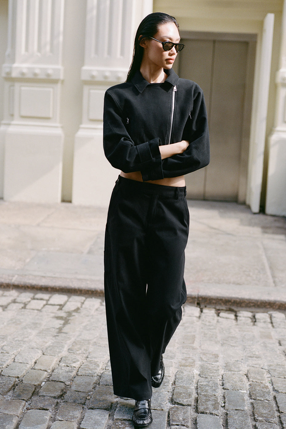 High Road Straight Leg Pant   Black