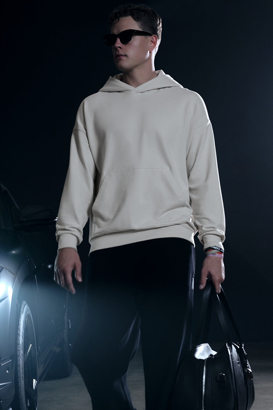 Double Take Hoodie   Bone