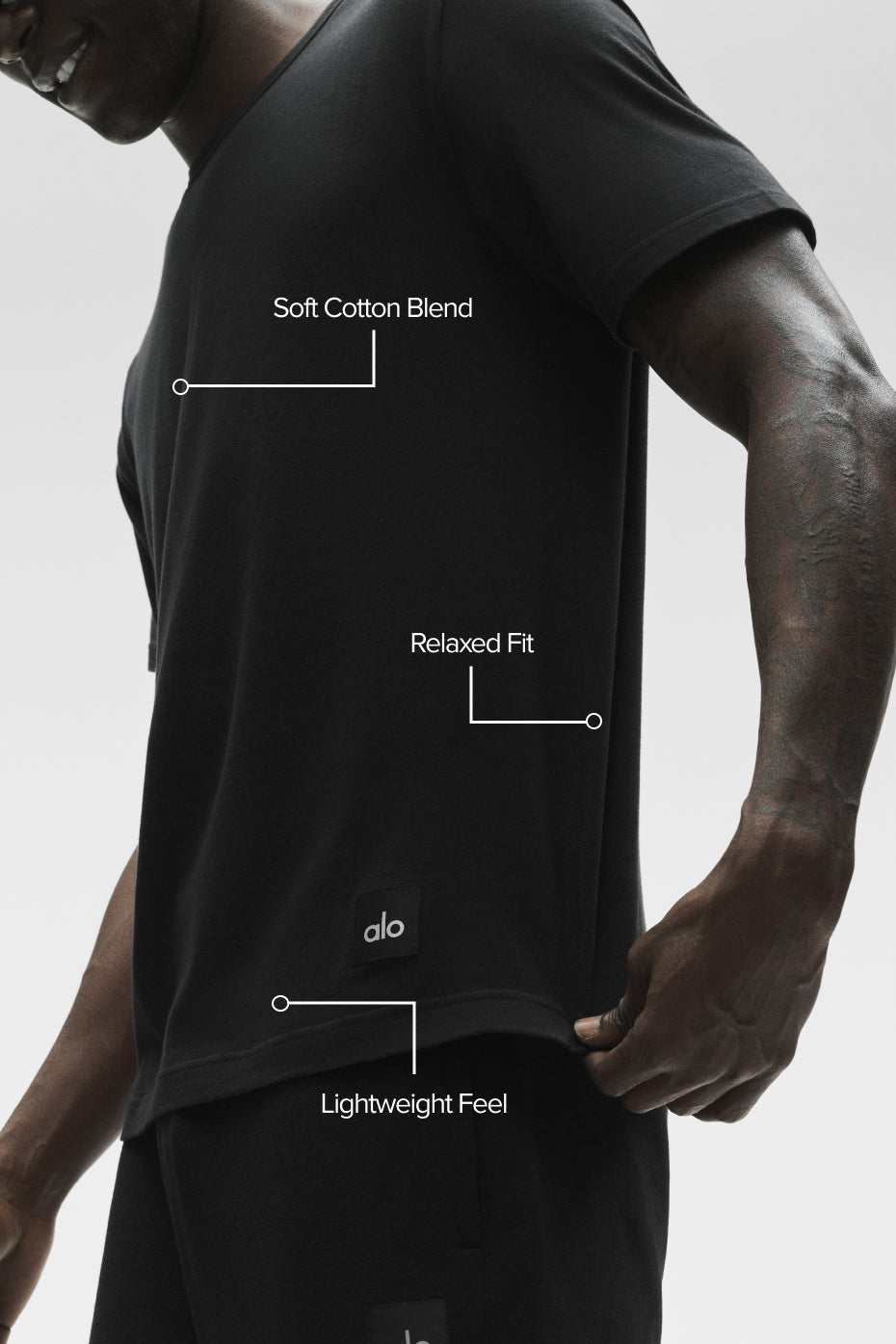 Alternative view of Essential Short Sleeve Street Tee   Black