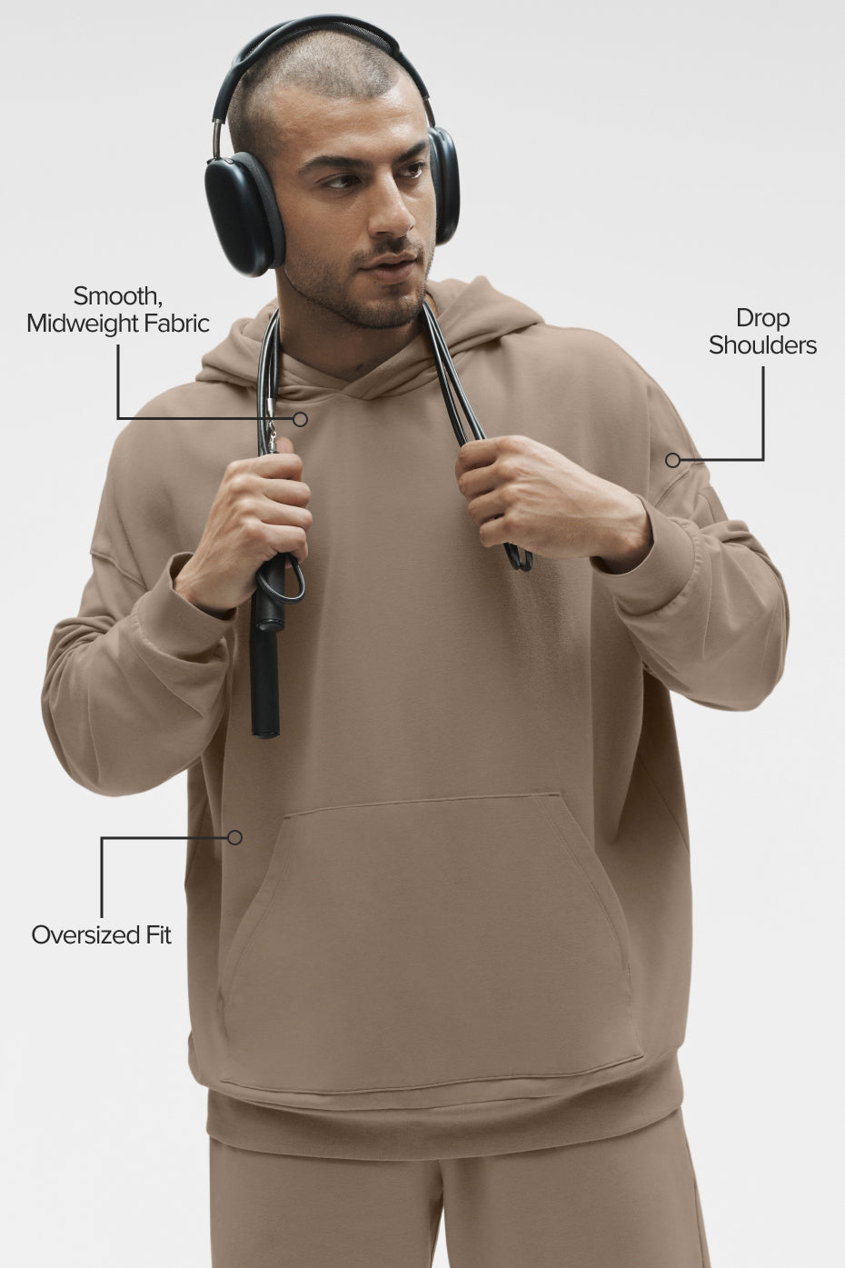 Alternative view of Double Take Hoodie   Gravel