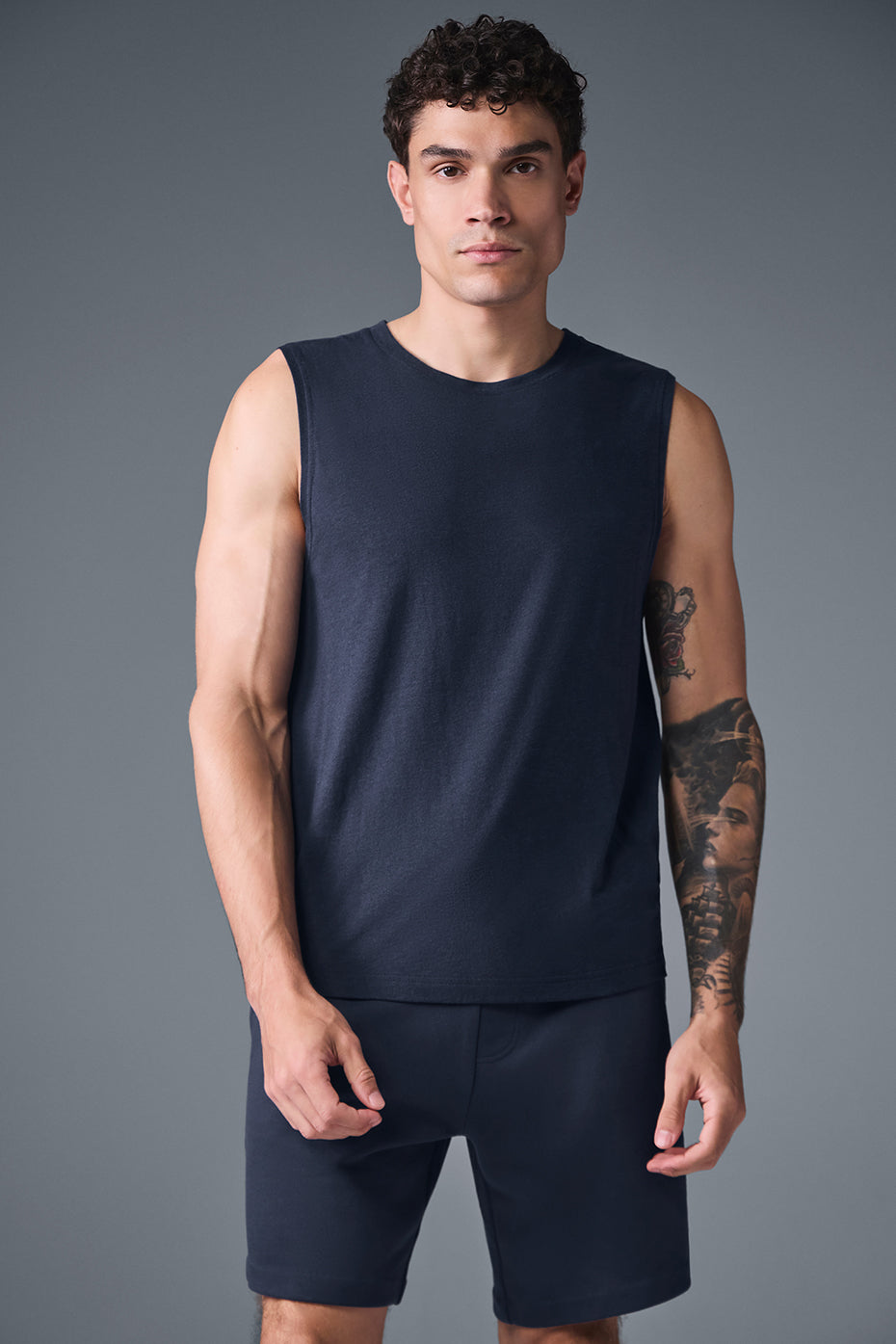 The Triumph Muscle Tank   Navy