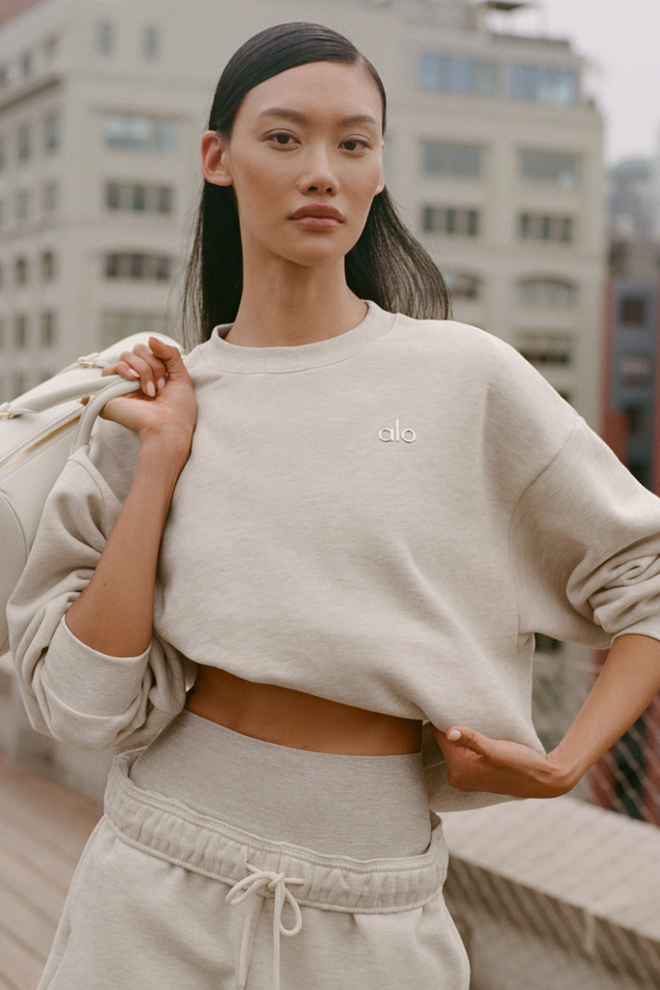 Accolade Crew Neck Pullover   Oatmeal Heather