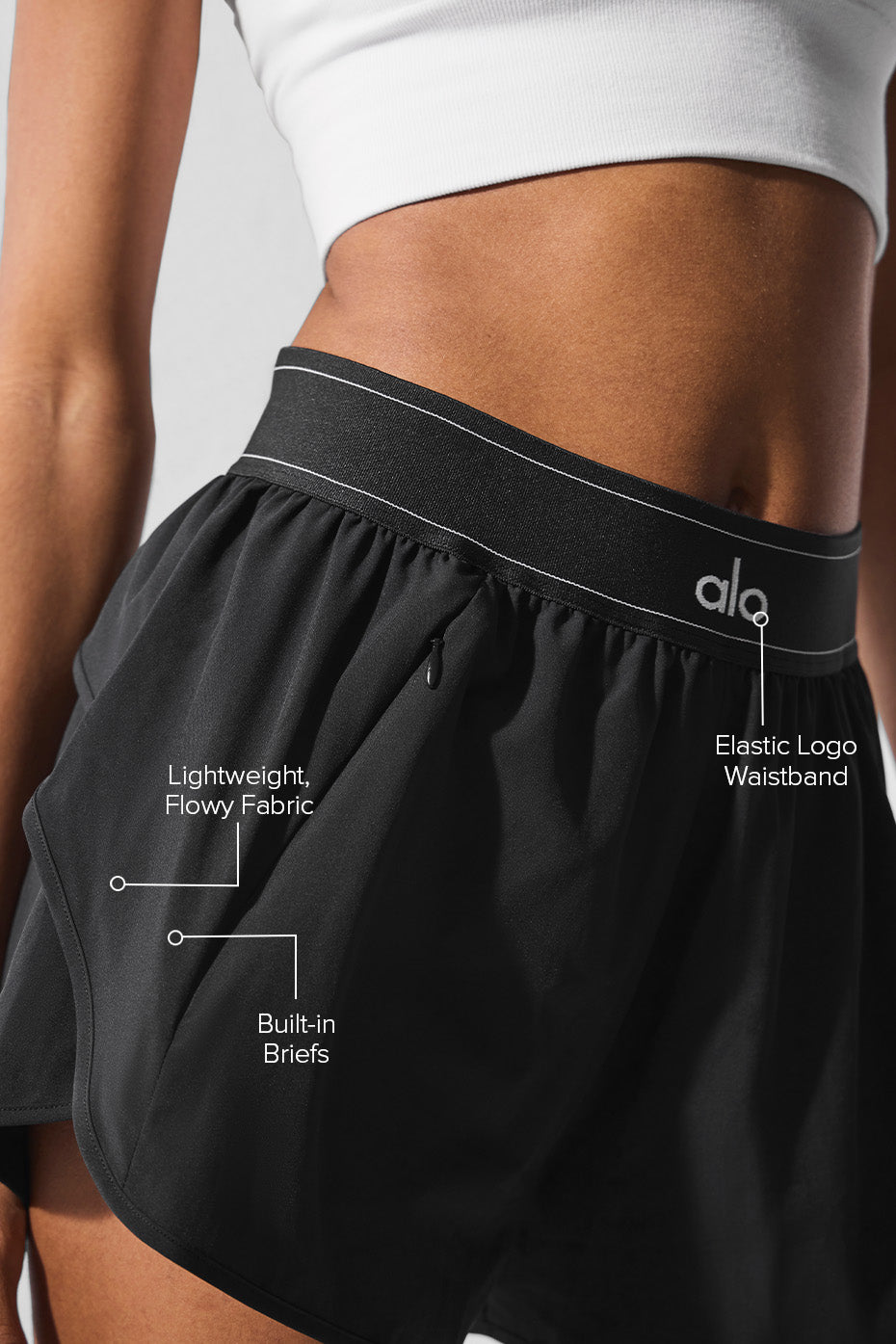 Alternative view of Match Point Short   Black