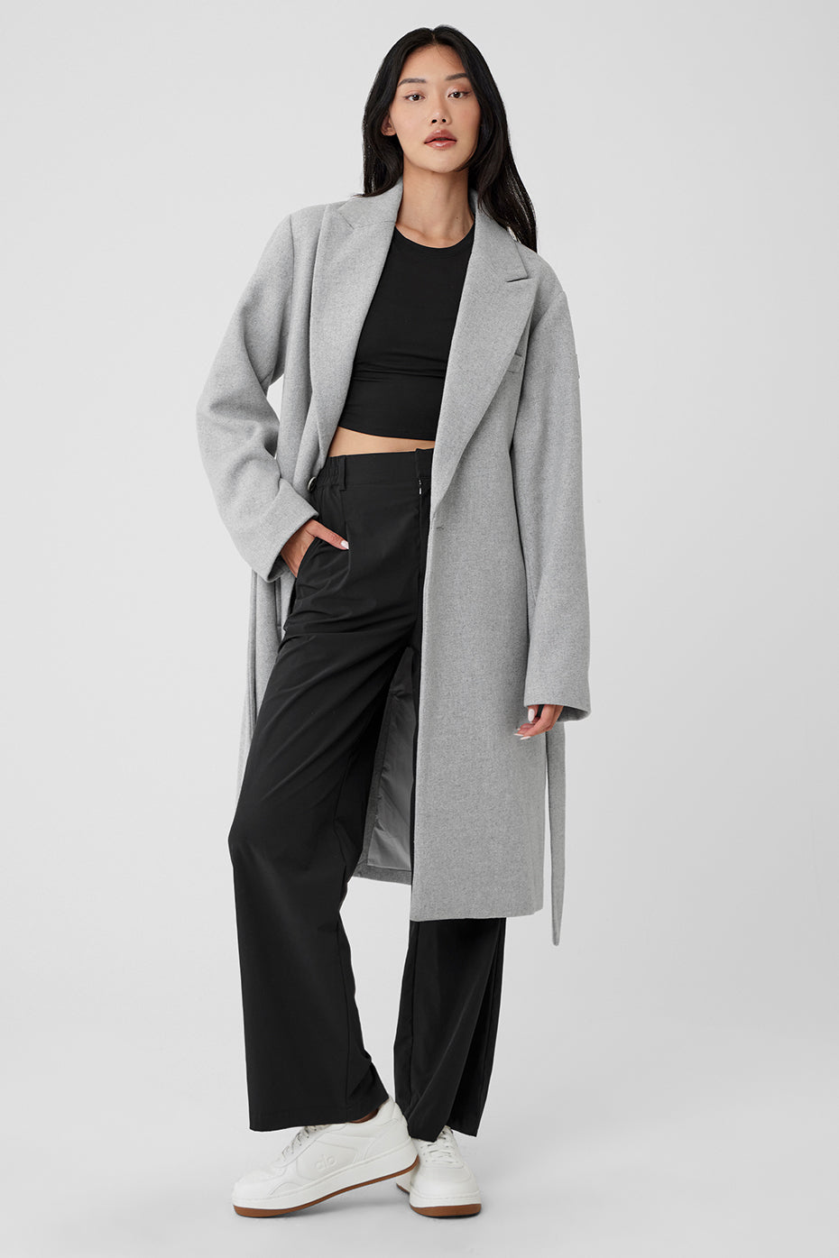 Wool Gameday Overcoat   Athletic Heather Grey