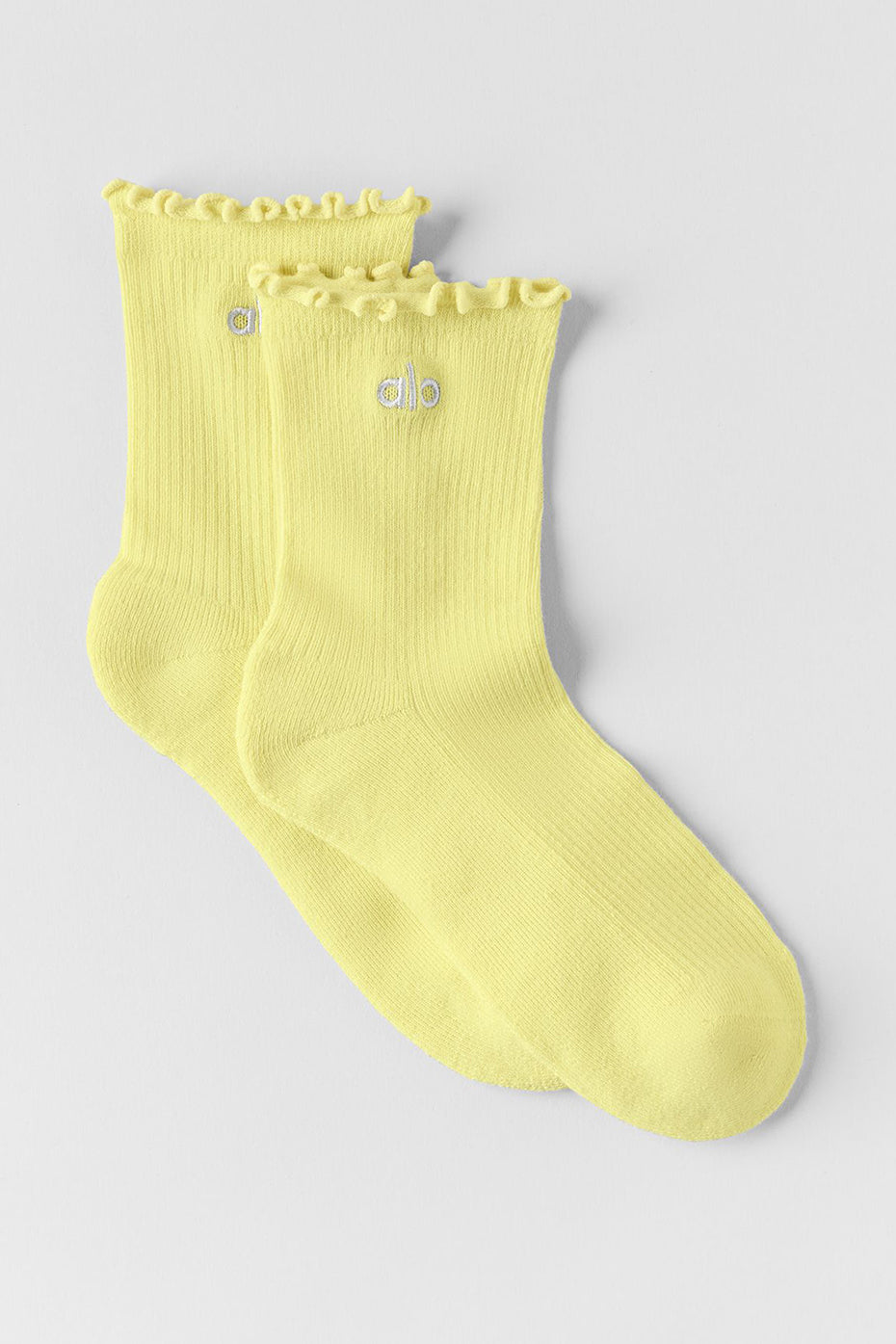 Women's Lettuce Edge Sock   Sunshine