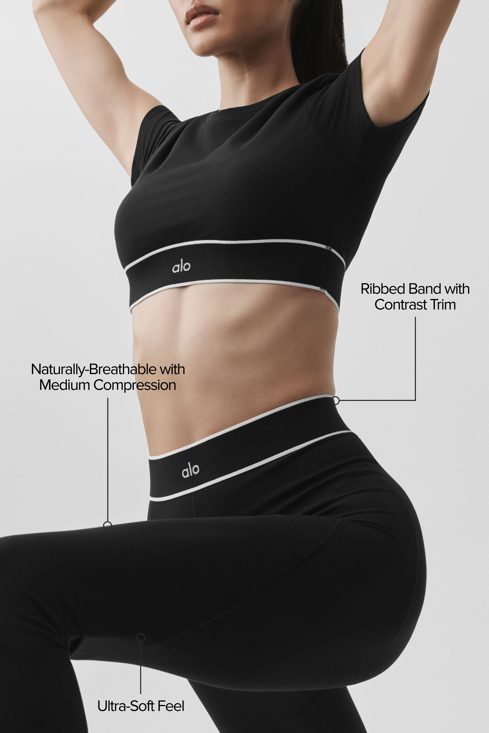 Alternative view of ALO Softsculpt High Waist Amp It Up Legging   Black
