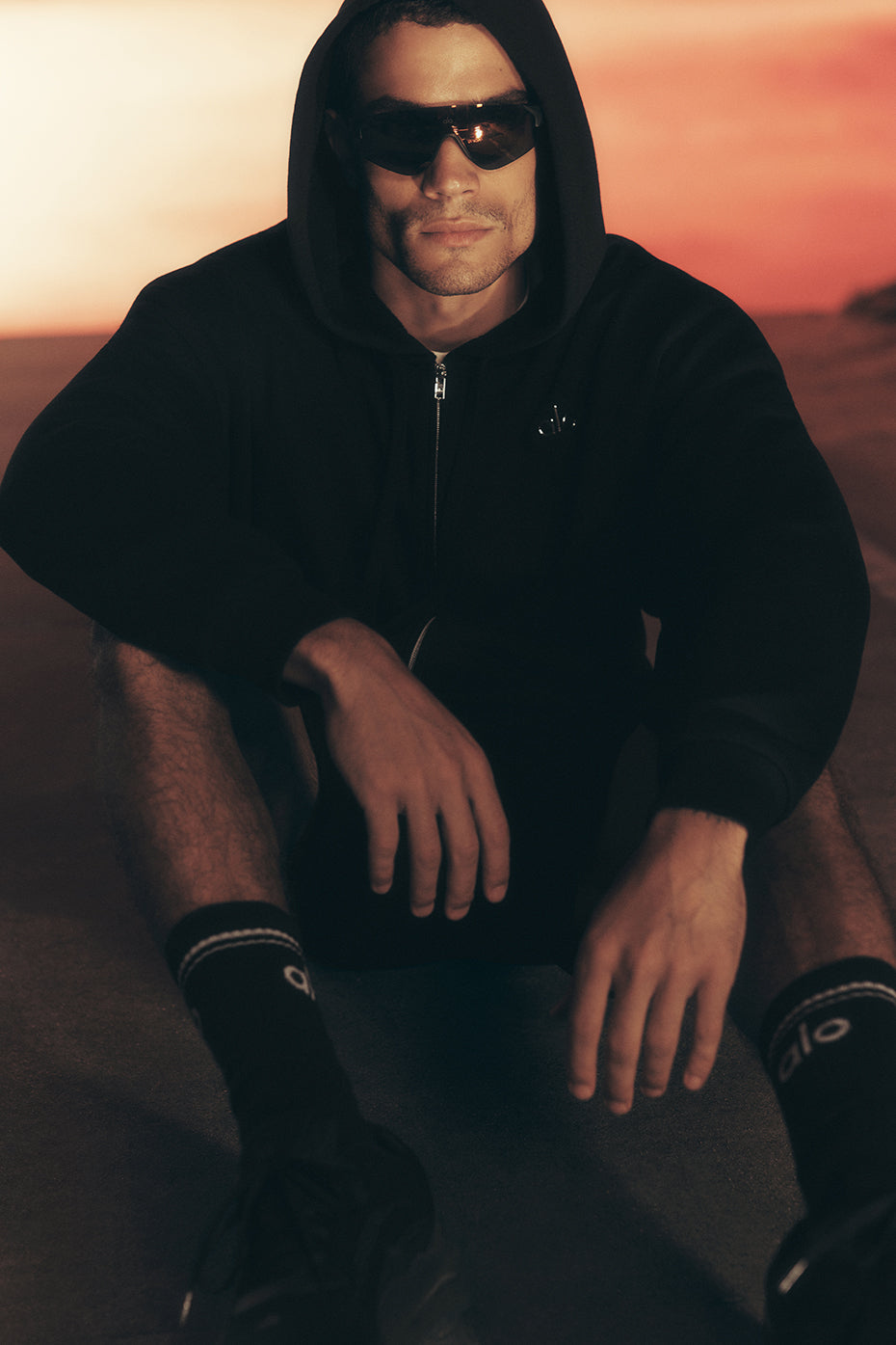 Accolade Full Zip Hoodie   Black