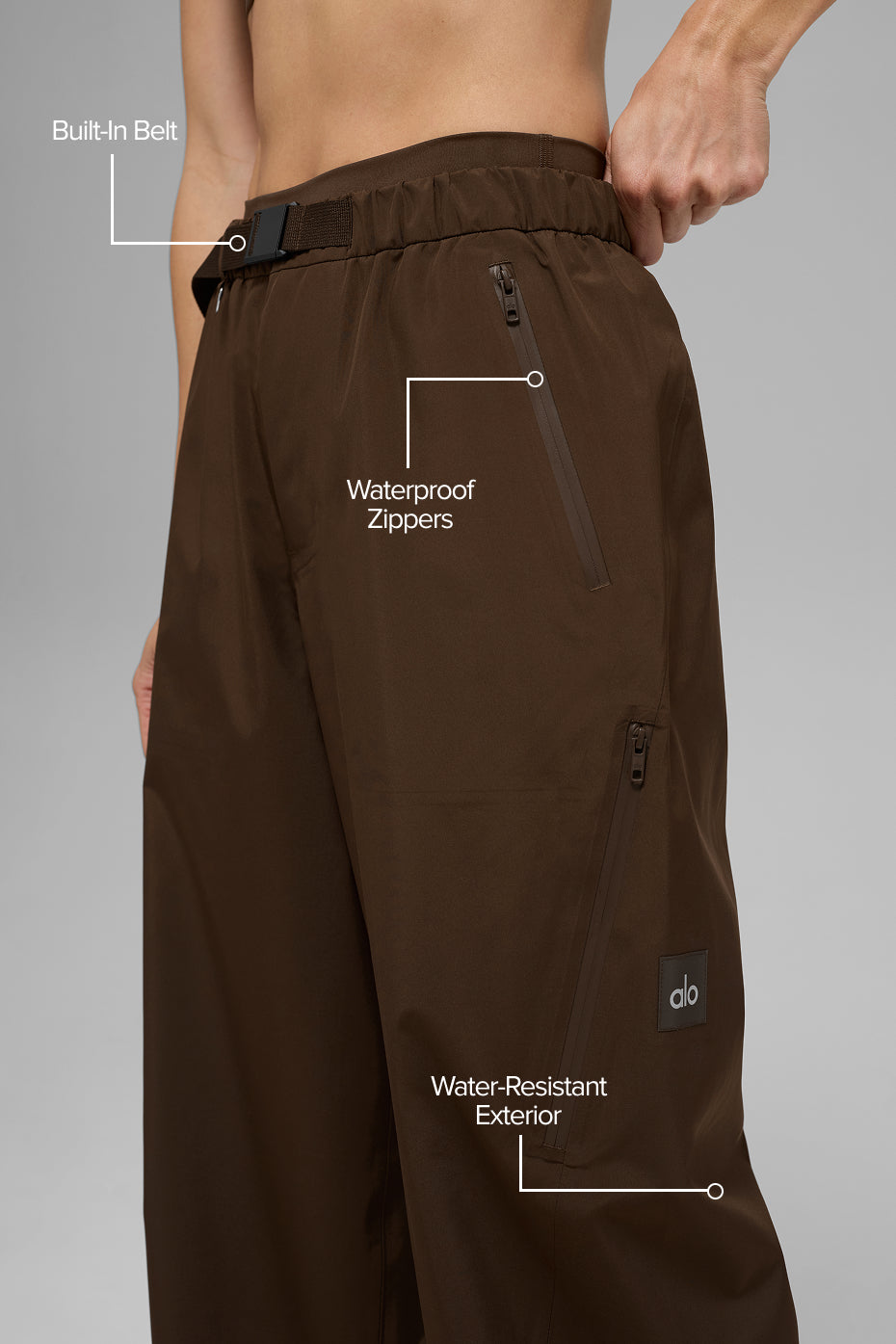 Alternative view of Alpha Shell Pant   Espresso