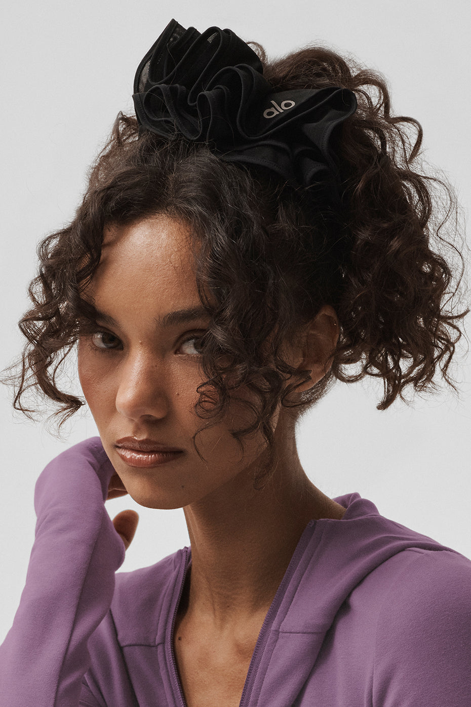 Mesh Sweet Nothing Oversize Scrunchie   Black