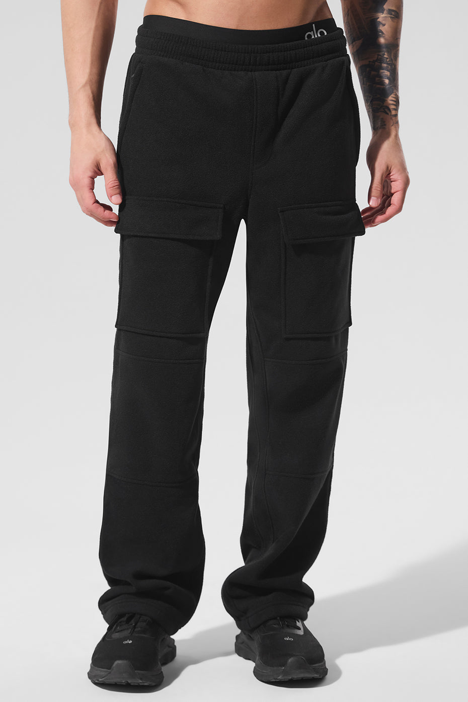 Polar Fleece Ridge Cargo Pants   Black