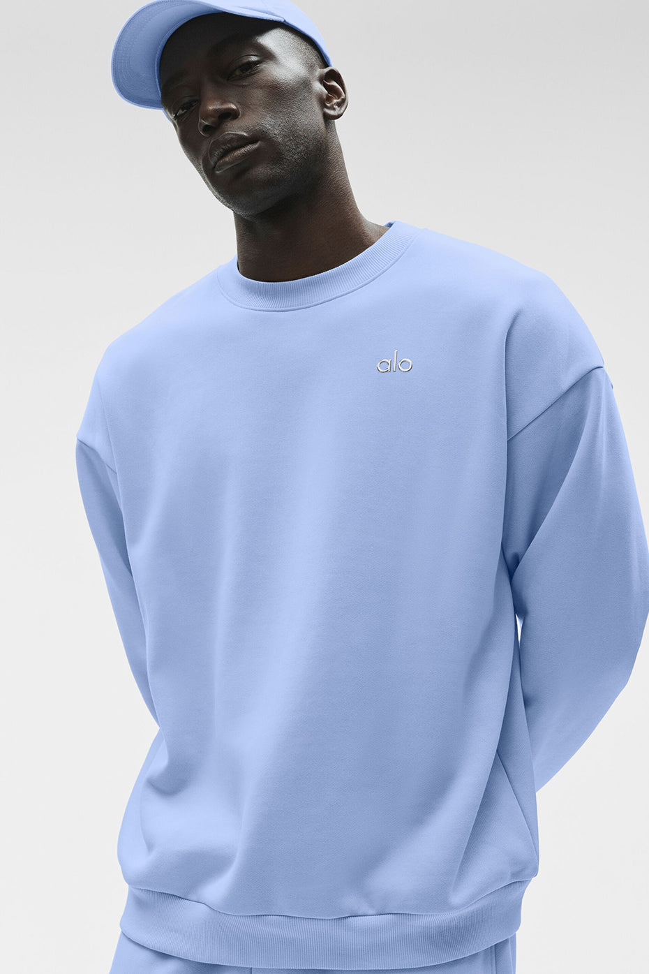 Accolade Crew Neck Pullover   Light Provence Blue