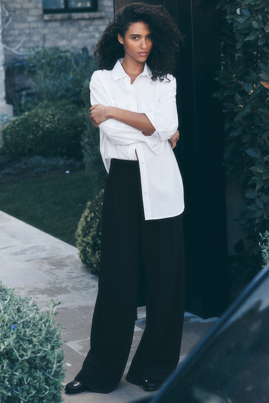 High Waist Dreamscape Trouser (Long)   Black