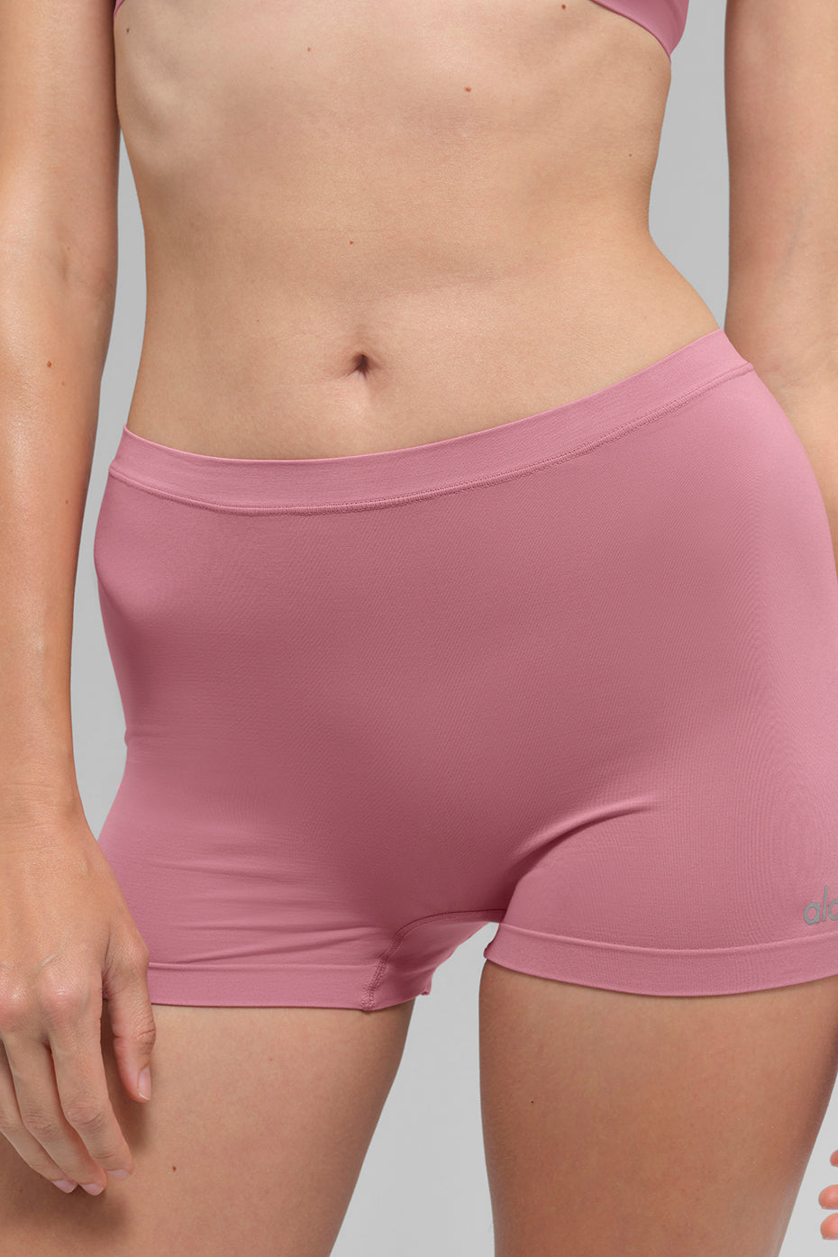 Alternative view of Sheer Glow Boyshort   Pink Wild Rose