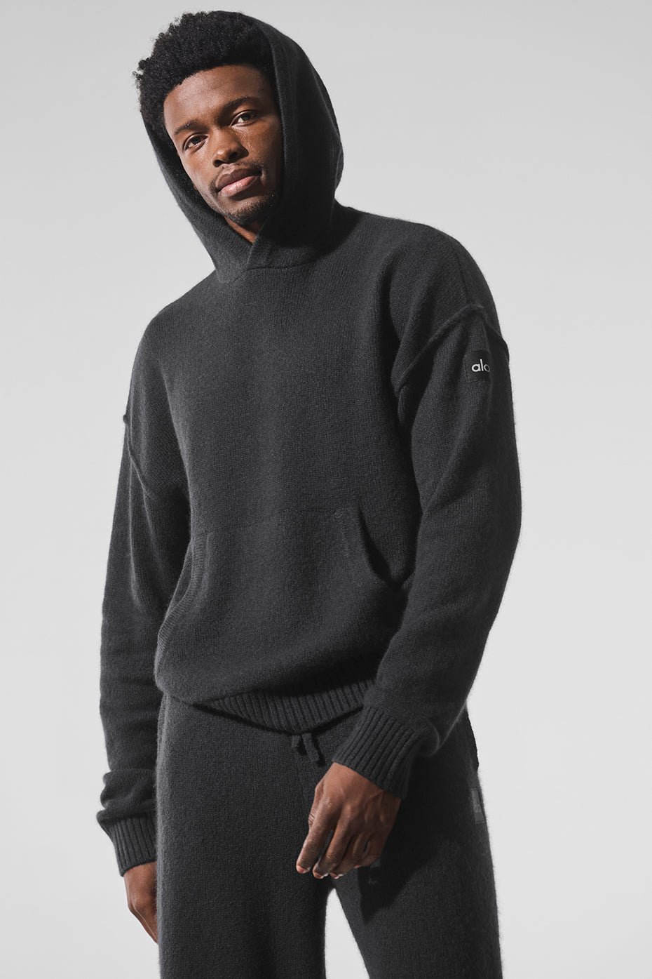 Wool Cashmere New Class Hoodie   Black