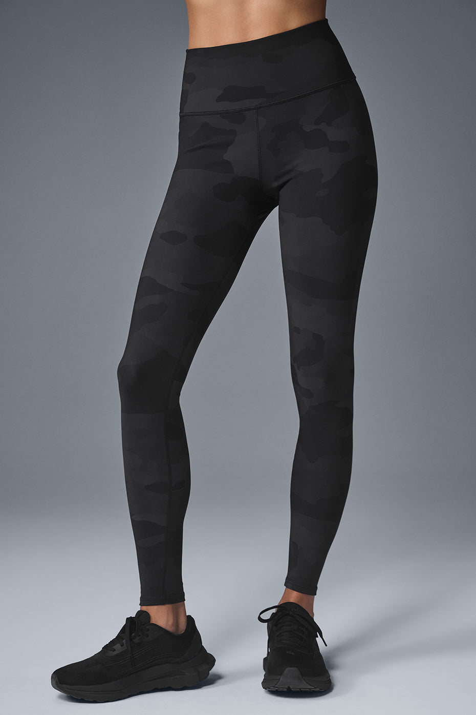 High Waist Camo Vapor Legging   Black Camouflage
