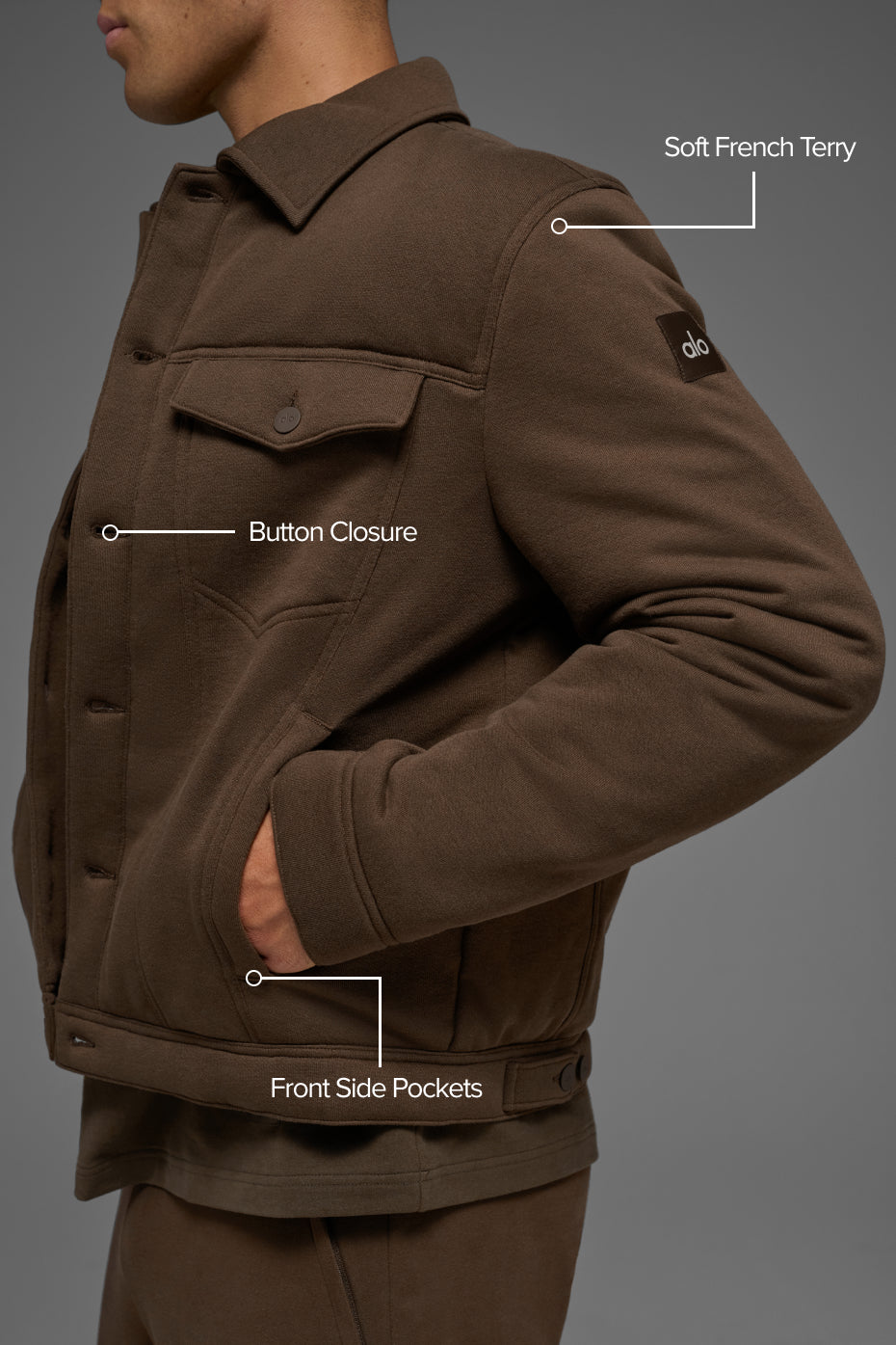 Alternative view of Ease Trucker Jacket   Espresso