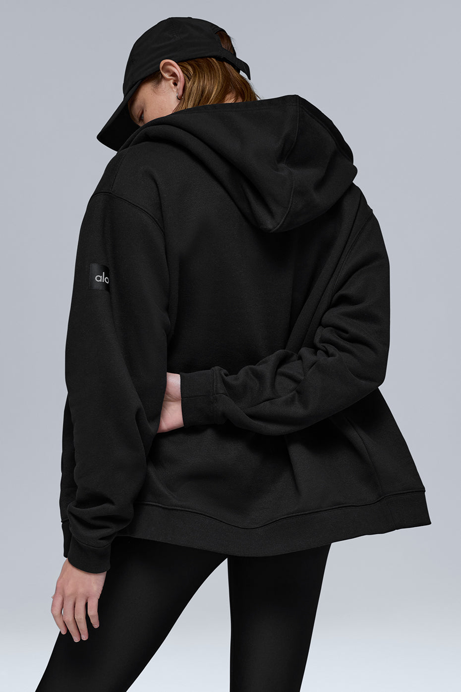 Alternative view of Renown Heavy Weight Full Zip Hoodie   Black