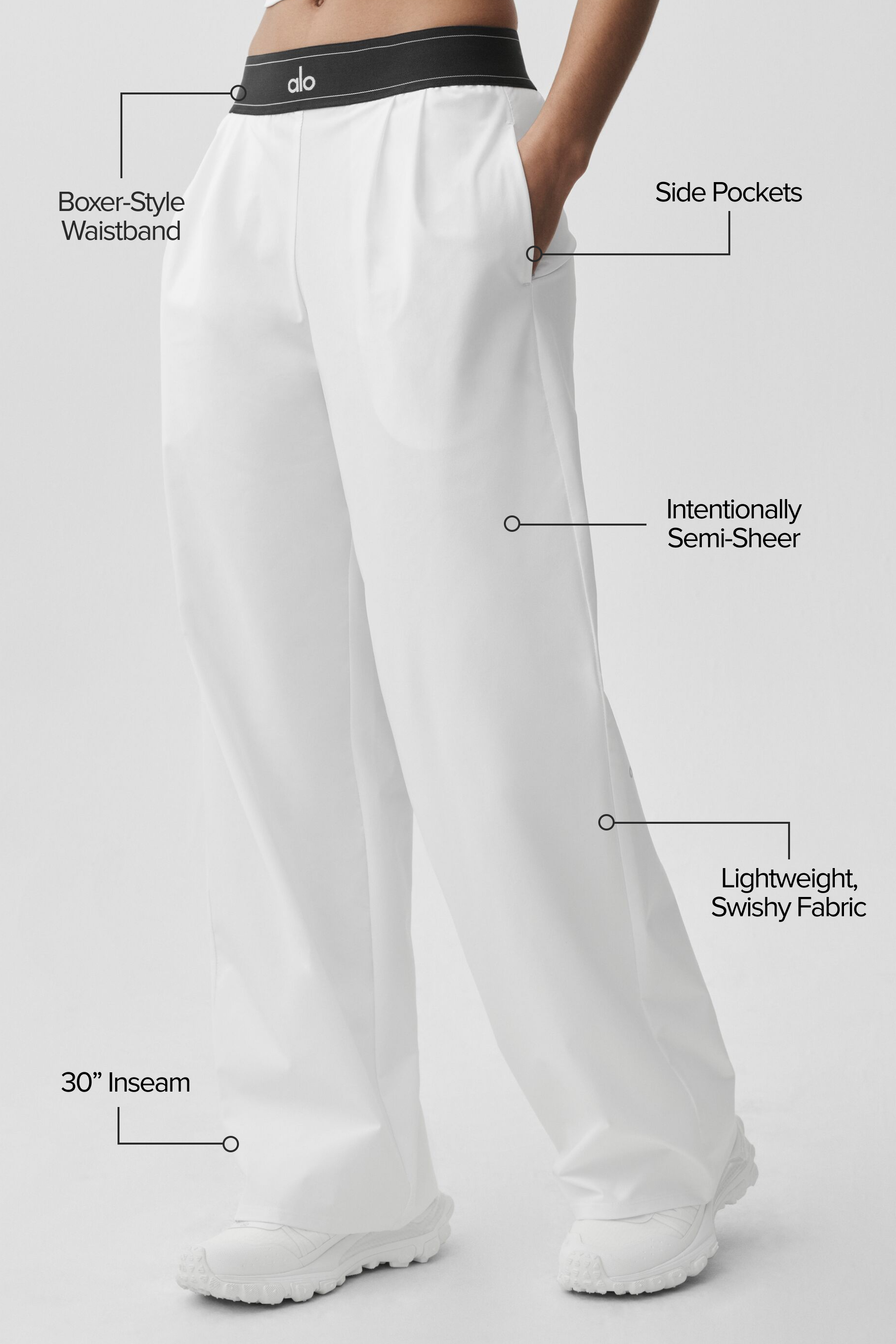 Alternative view of Suit Up Trouser (Regular)   White/Black
