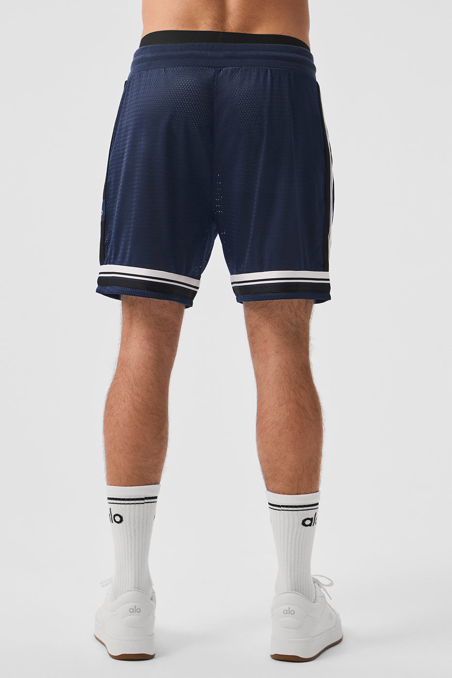 Alternative view of 7" Key Mesh Basketball Short   Navy