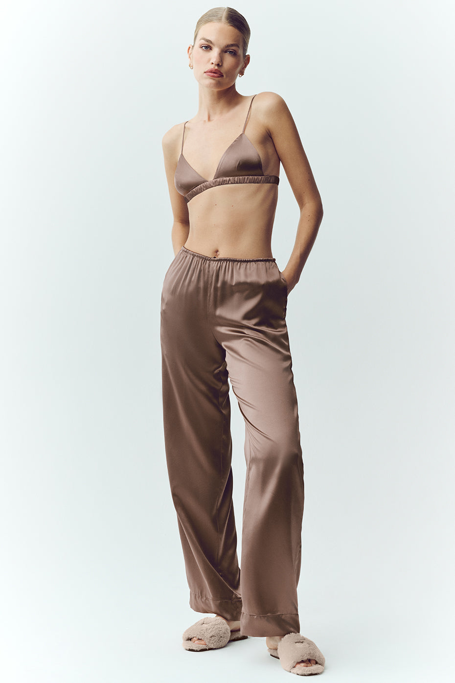 Silk Luminous Pant (Regular)   Alpine Cocoa