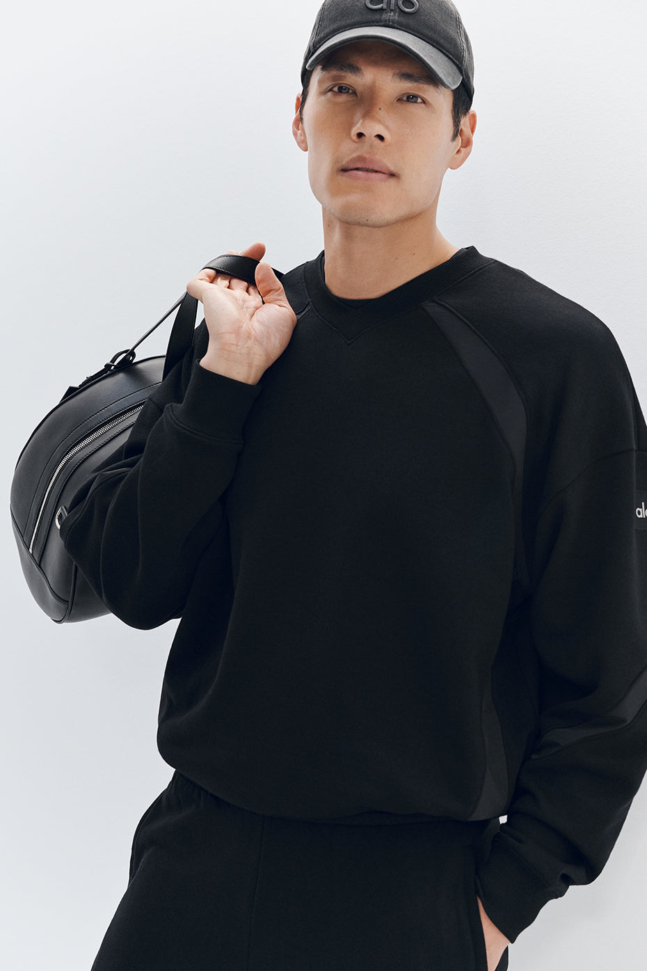 Field Crew Neck Sweatshirt   Black