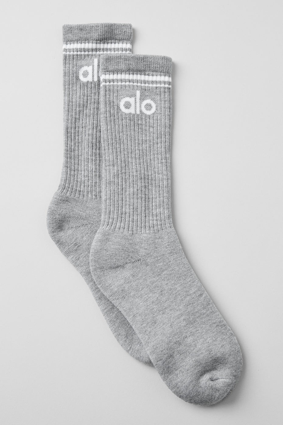 Unisex Throwback Sock   Athletic Heather Grey/White
