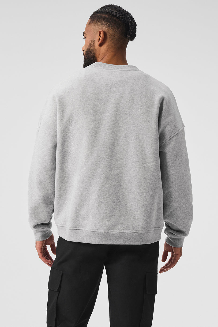 Alternative view of Renown Heavy Weight Crew Neck Pullover   Athletic Heather Grey