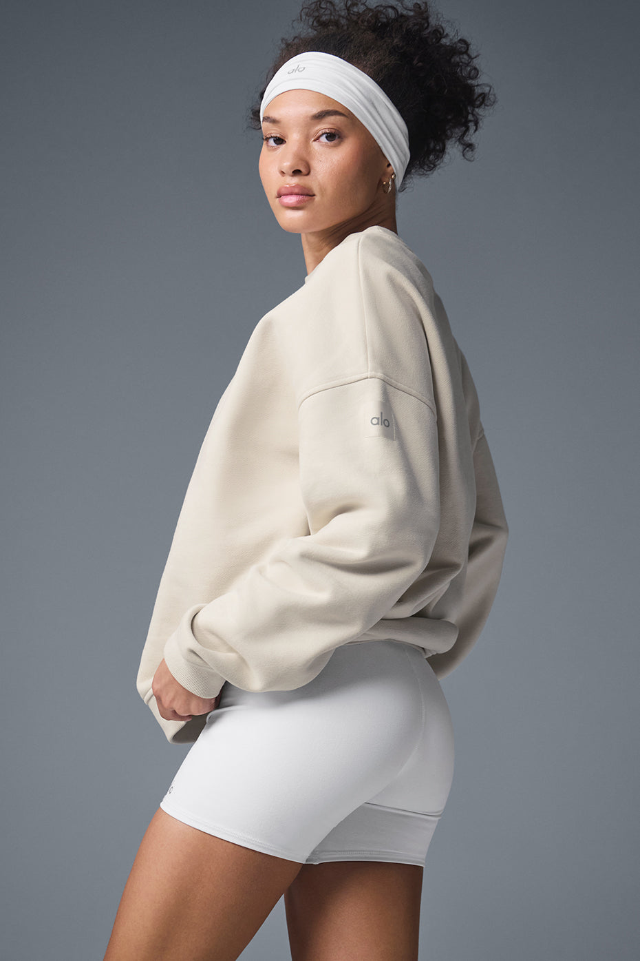 Alternative view of Renown Heavy Weight Crew Neck Pullover   Bone