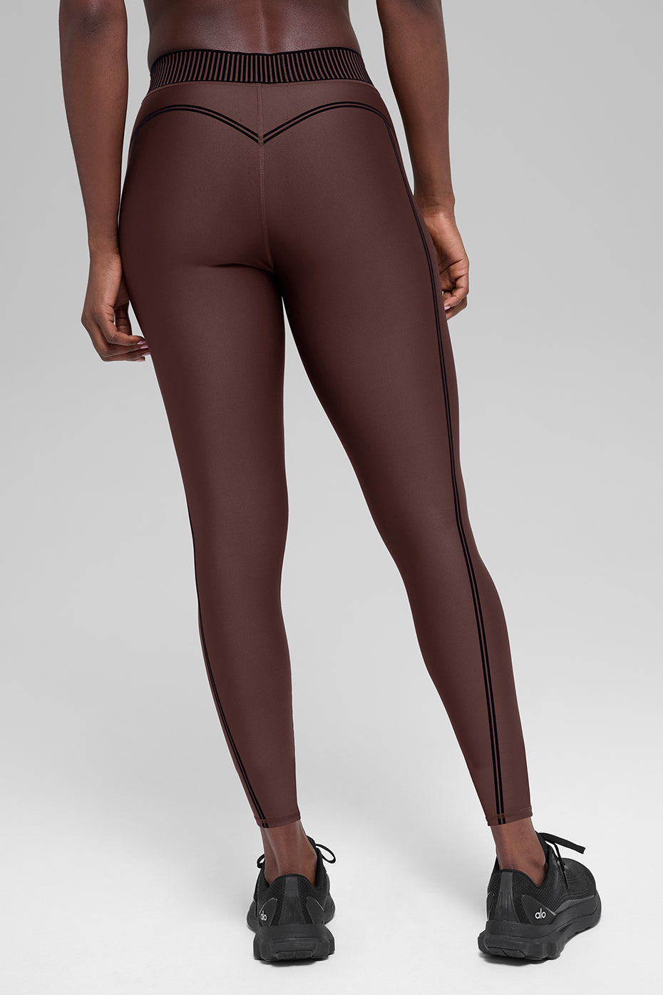Alternative view of Airlift High Waist 7/8 Line Up Legging   Brownstone