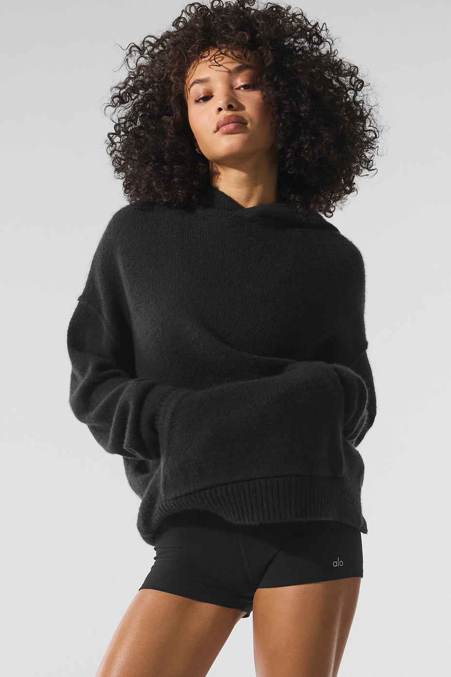 Wool Cashmere New Class Hoodie   Black