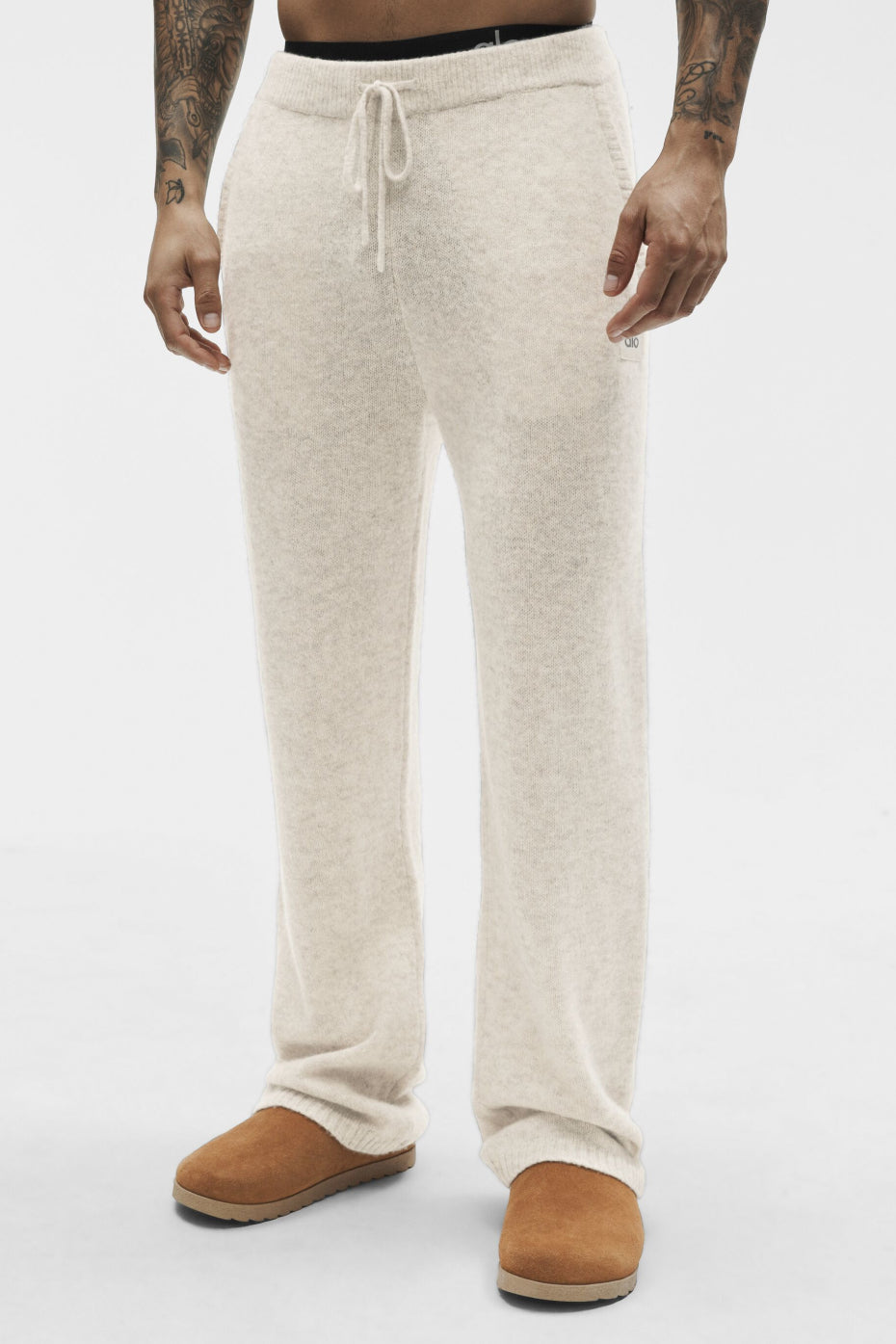 Alternative view of Wool Cashmere New Class Sweatpant   Oatmeal Heather