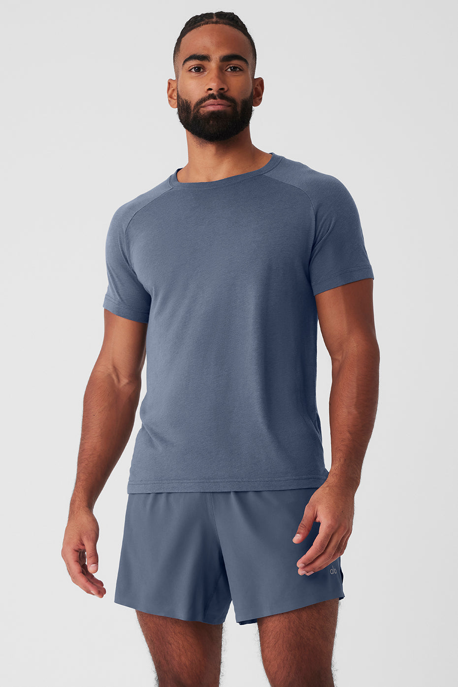 Triumph Raglan Tee   Bluestone