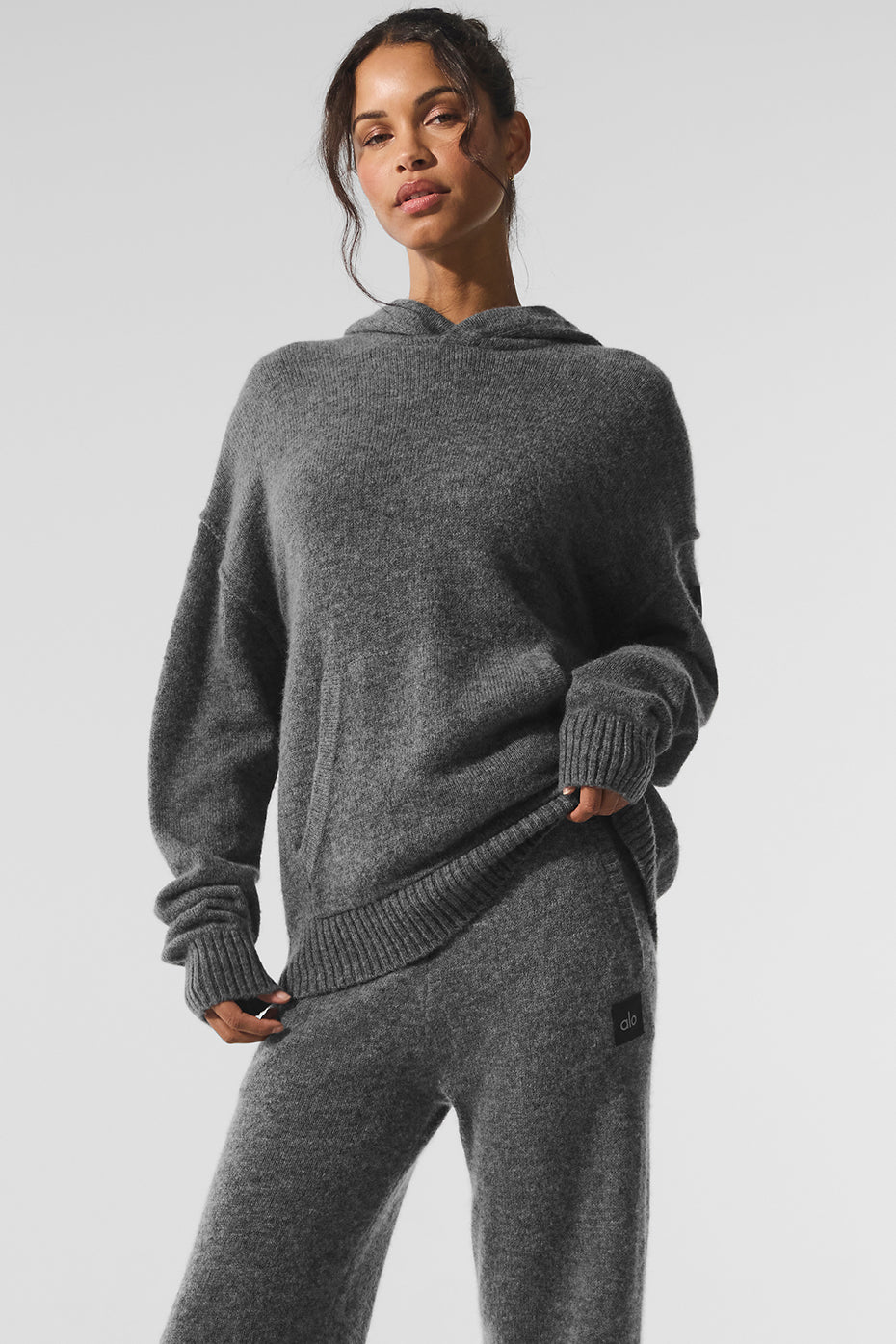 Wool Cashmere New Class Hoodie   Platinum Grey