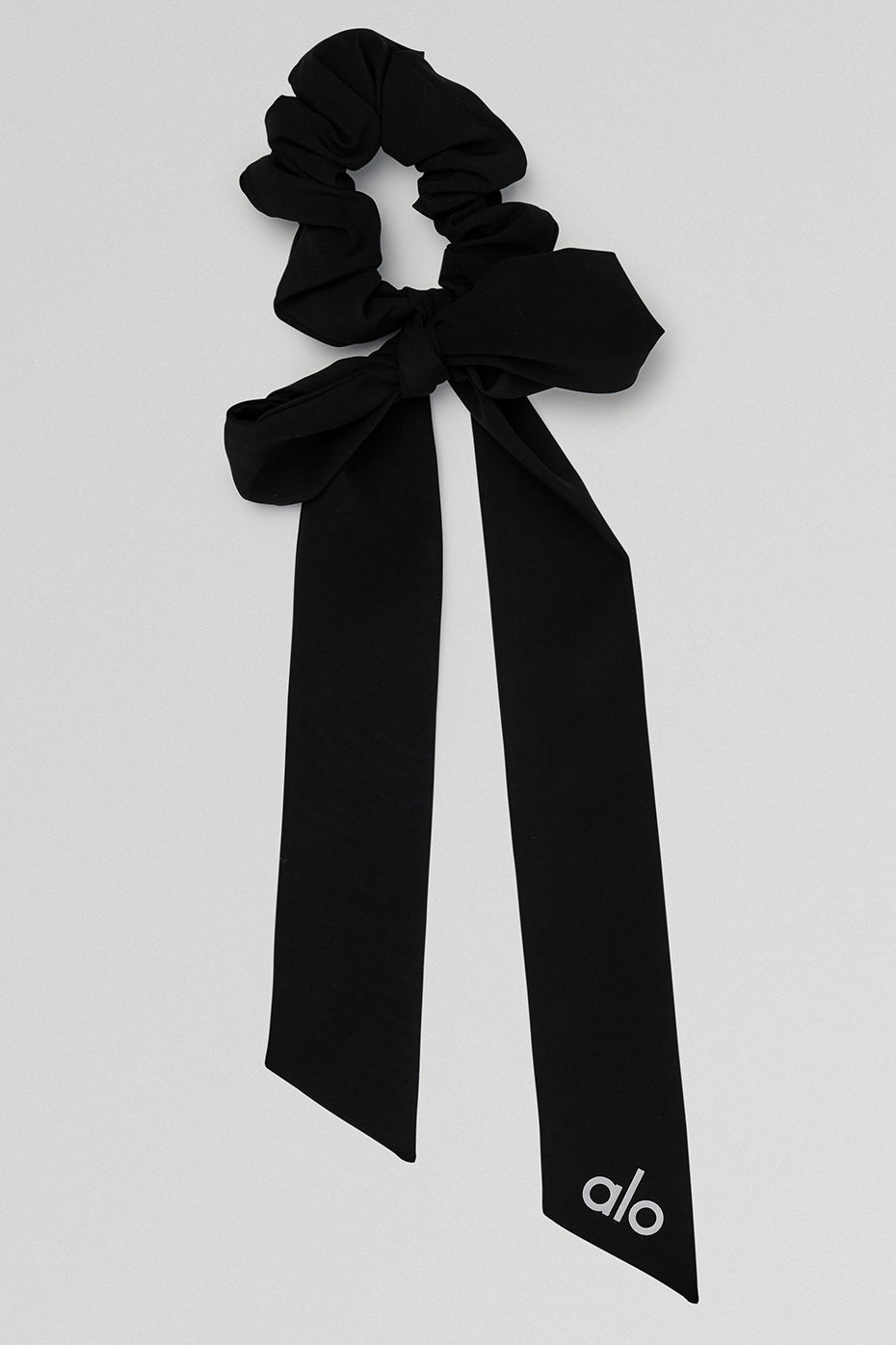 Love Knots Tie Scrunchie   Black