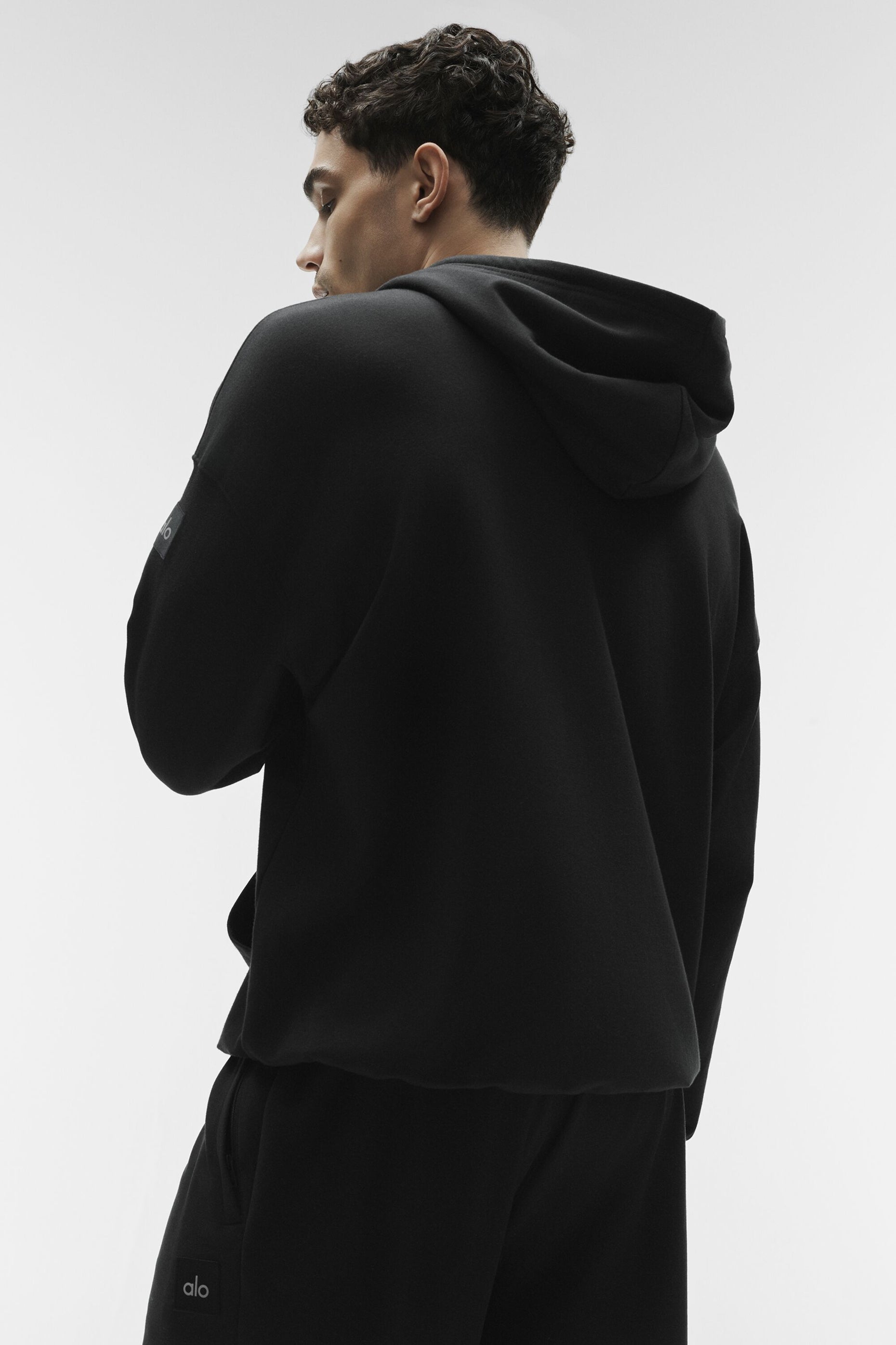 Alternative view of Double Take Hoodie   Black
