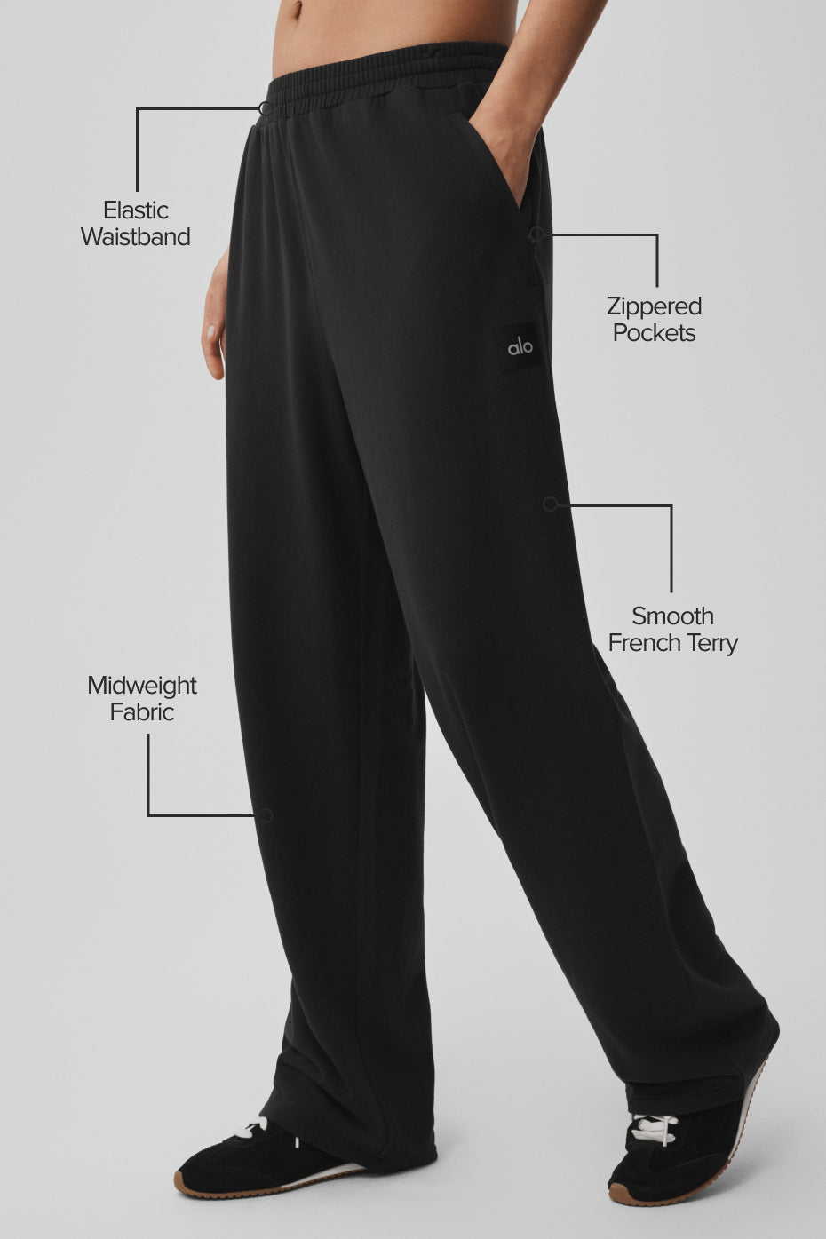 Alternative view of Double Take Straight Leg Pant   Black