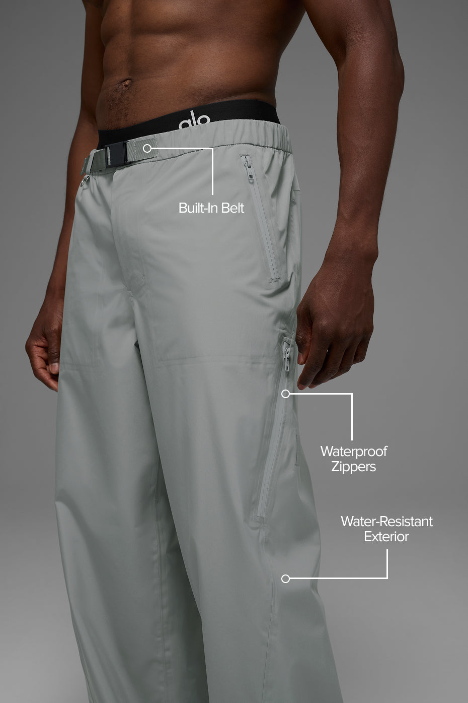Alternative view of Alpha Shell Pant   Lunar Grey