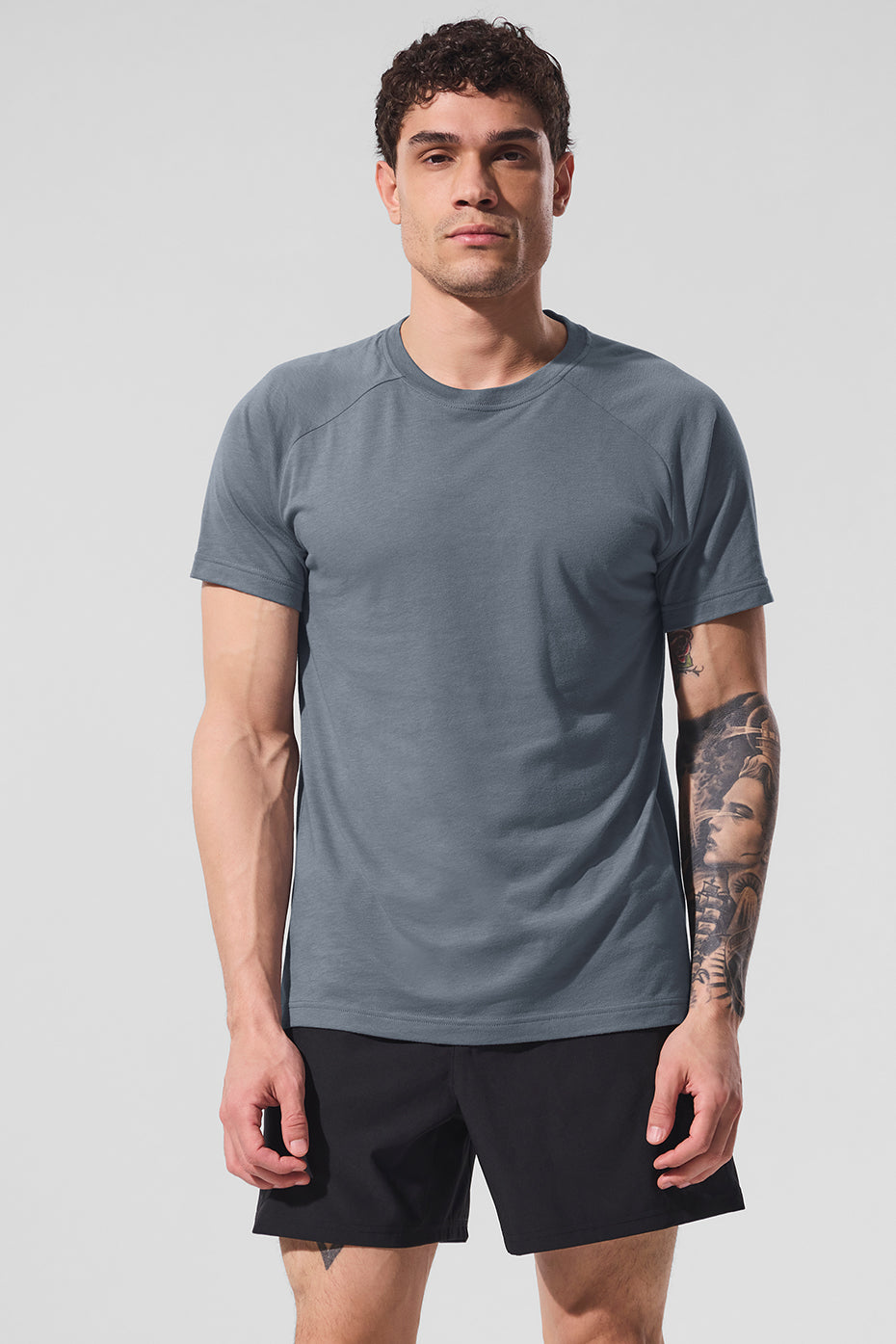 Triumph Raglan Tee   Steel Grey