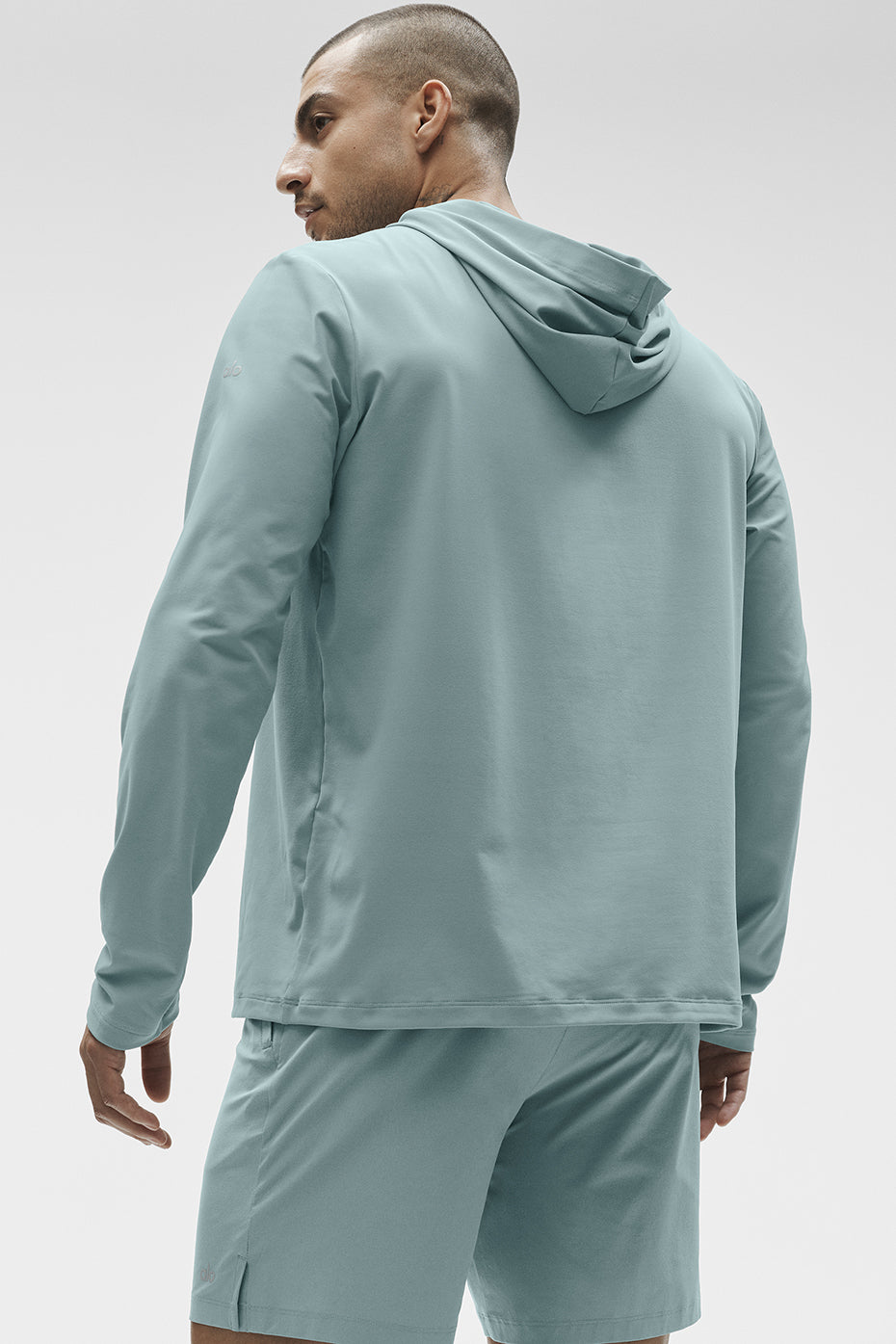 Alternative view of Conquer Reform Long Sleeve With Hood   Desert Sage
