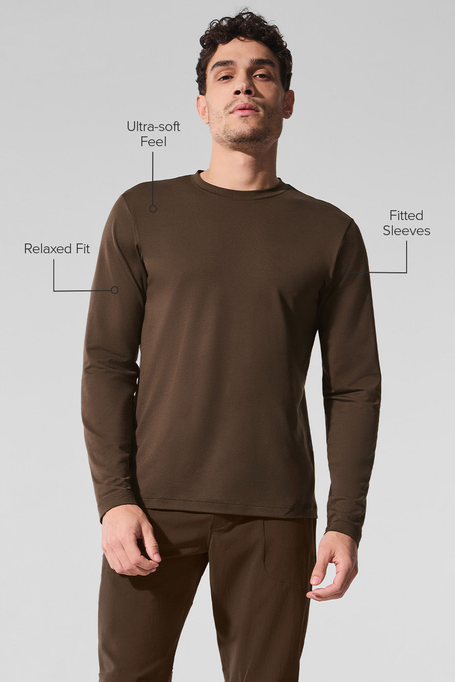 Alternative view of Conquer Reform Crewneck Long Sleeve   Espresso