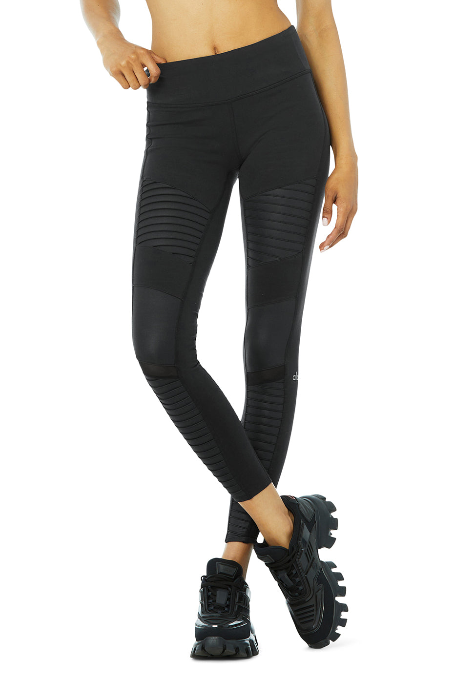 Moto Legging   Black/Black Glossy