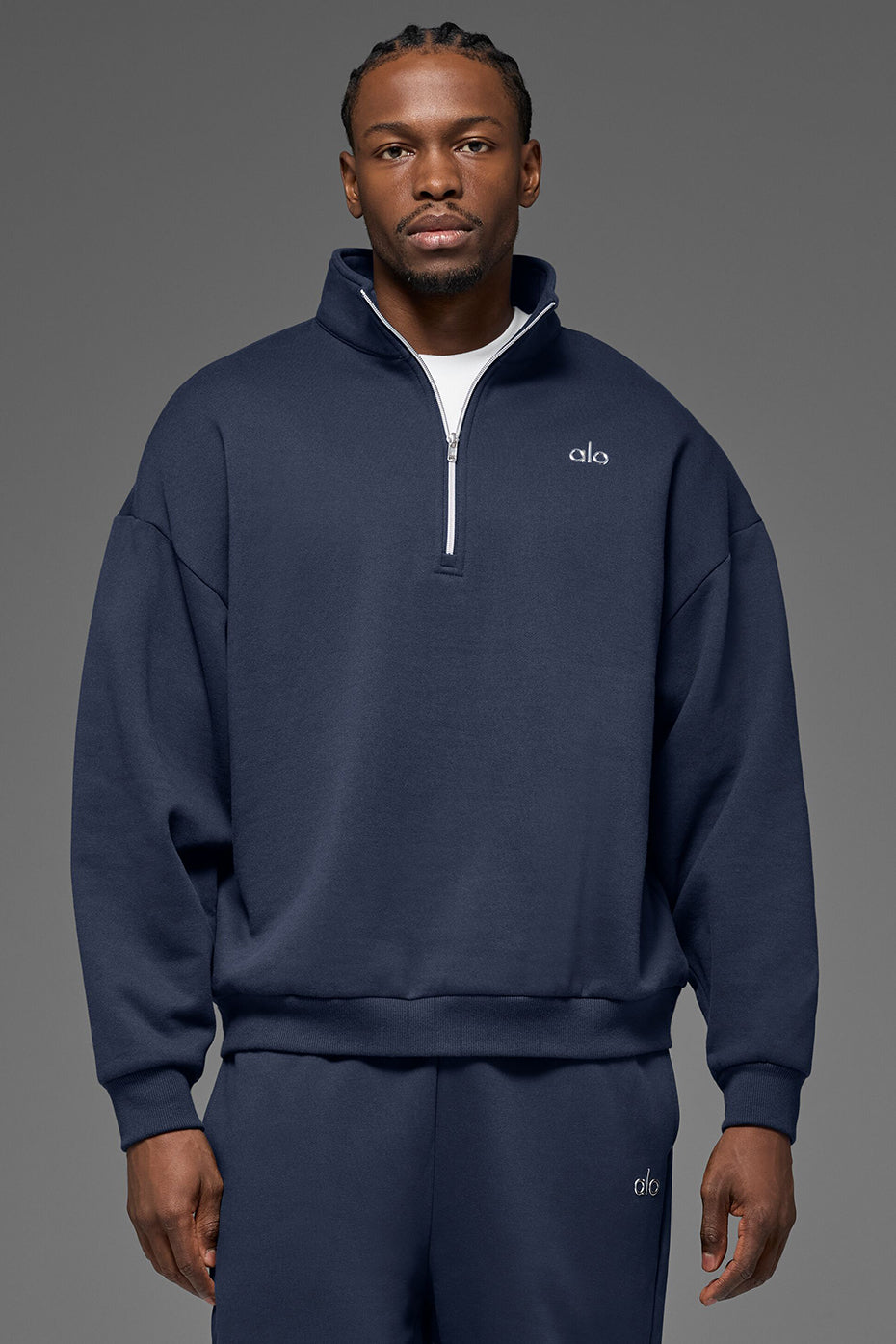 Alternative view of Accolade 1/4 Zip Pullover   Navy
