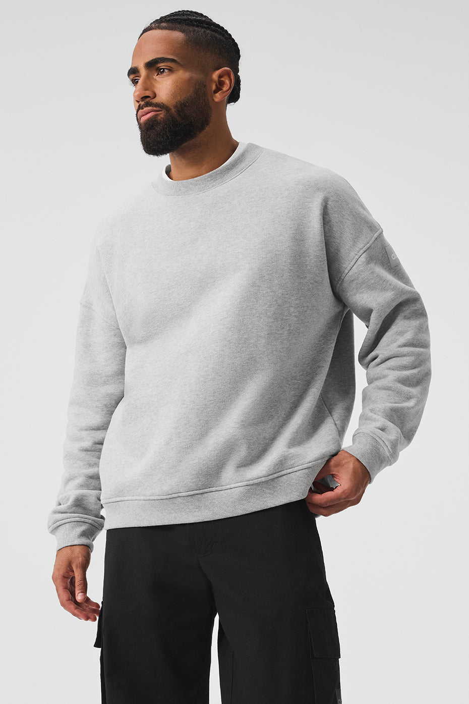 Renown Heavy Weight Crew Neck Pullover   Athletic Heather Grey