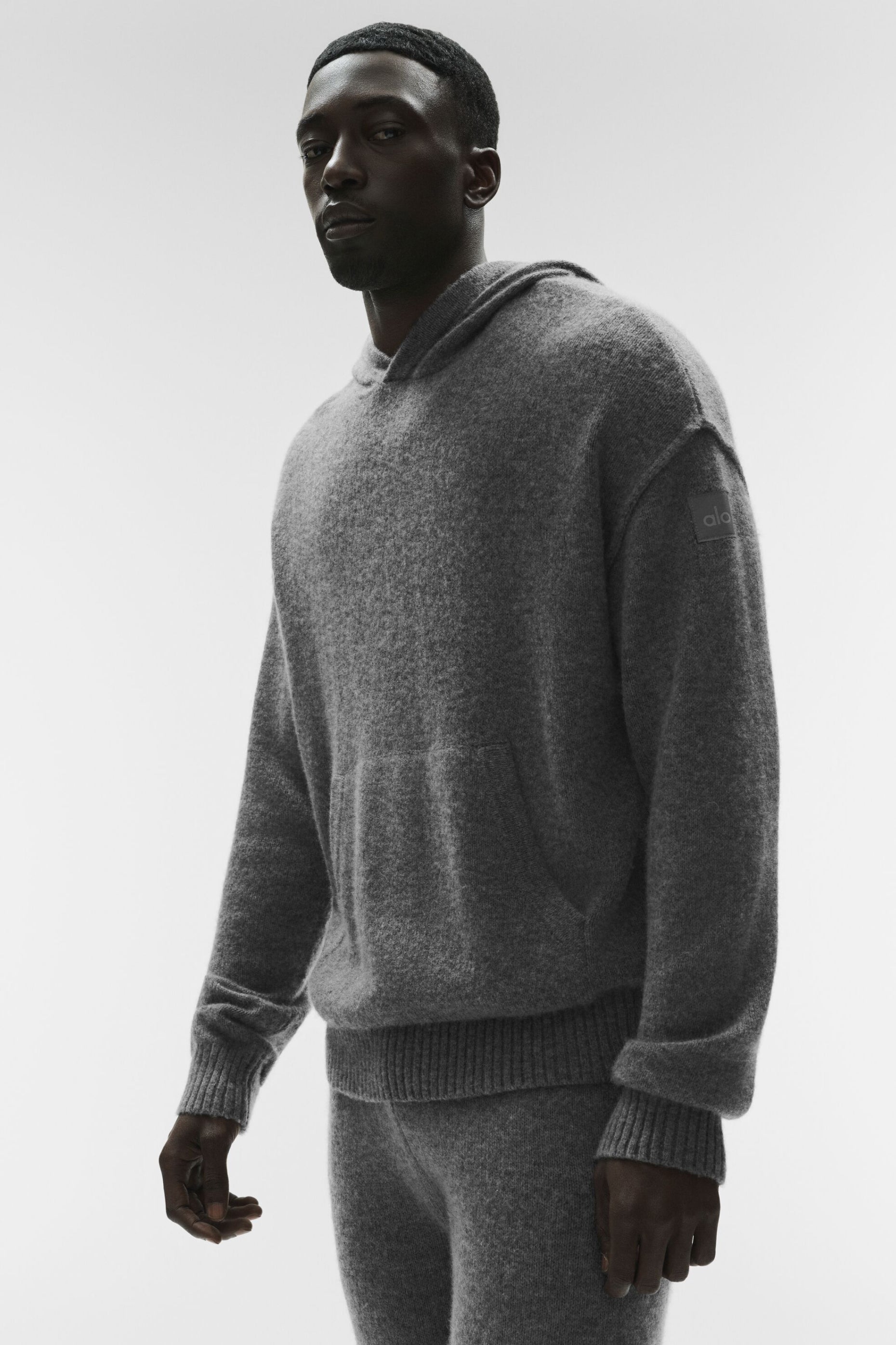 Wool Cashmere New Class Hoodie   Platinum Grey