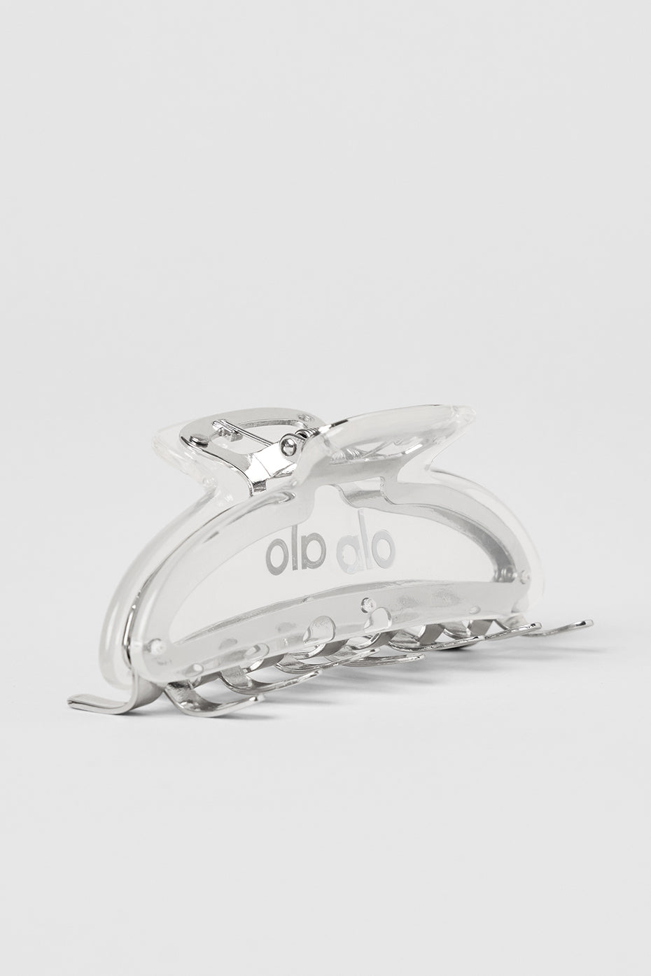 Acrylic Illusion Claw Clip   Clear Acetate/Chrome